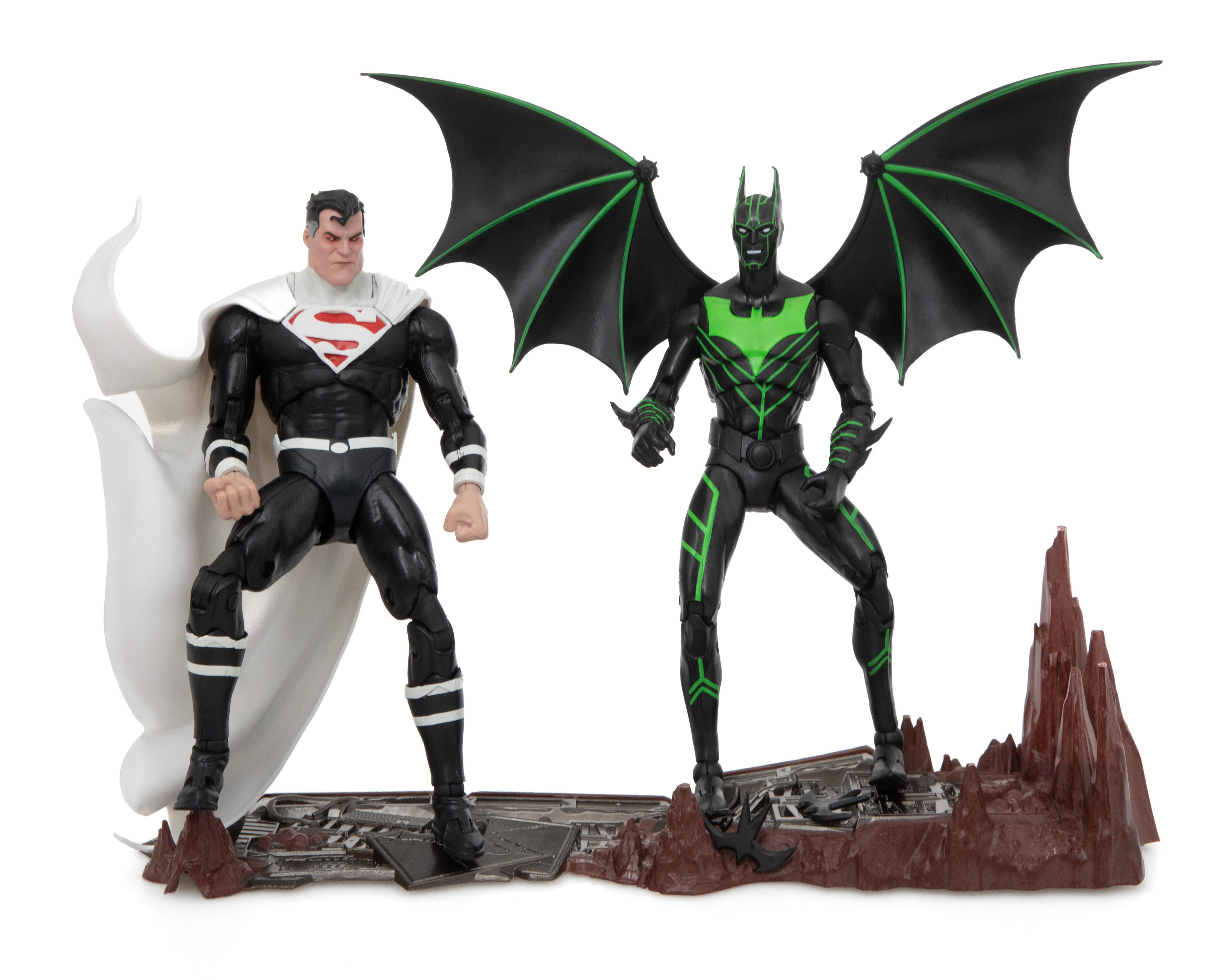Foto 2 pulgar | Batman Beyond VS Justice Lord Superman DC Multiverse McFarlane