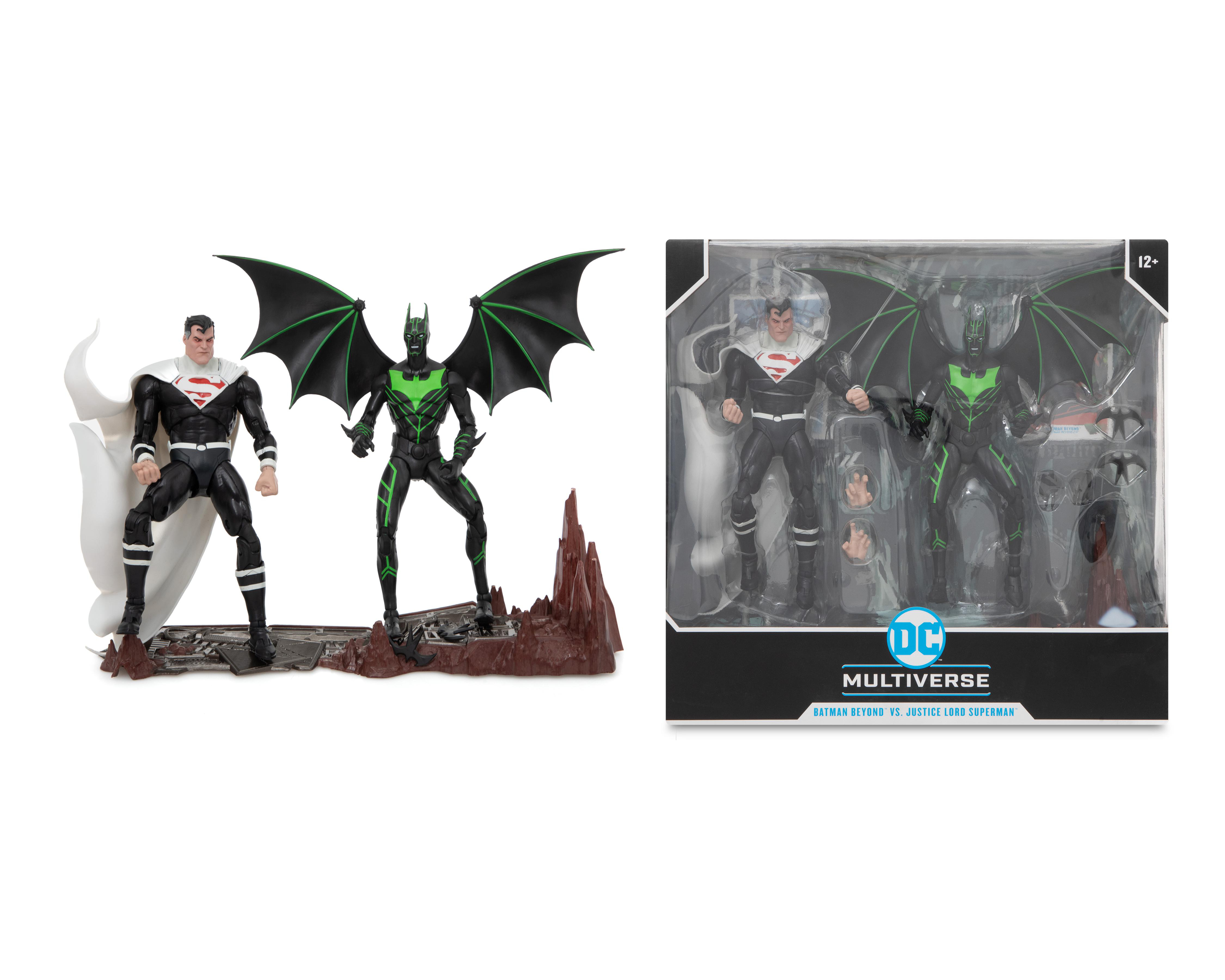 Foto 4 pulgar | Batman Beyond VS Justice Lord Superman DC Multiverse McFarlane