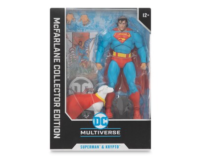 Foto 5 | Figuras Coleccionables Superman y Krypto McFarlane con Accesorios