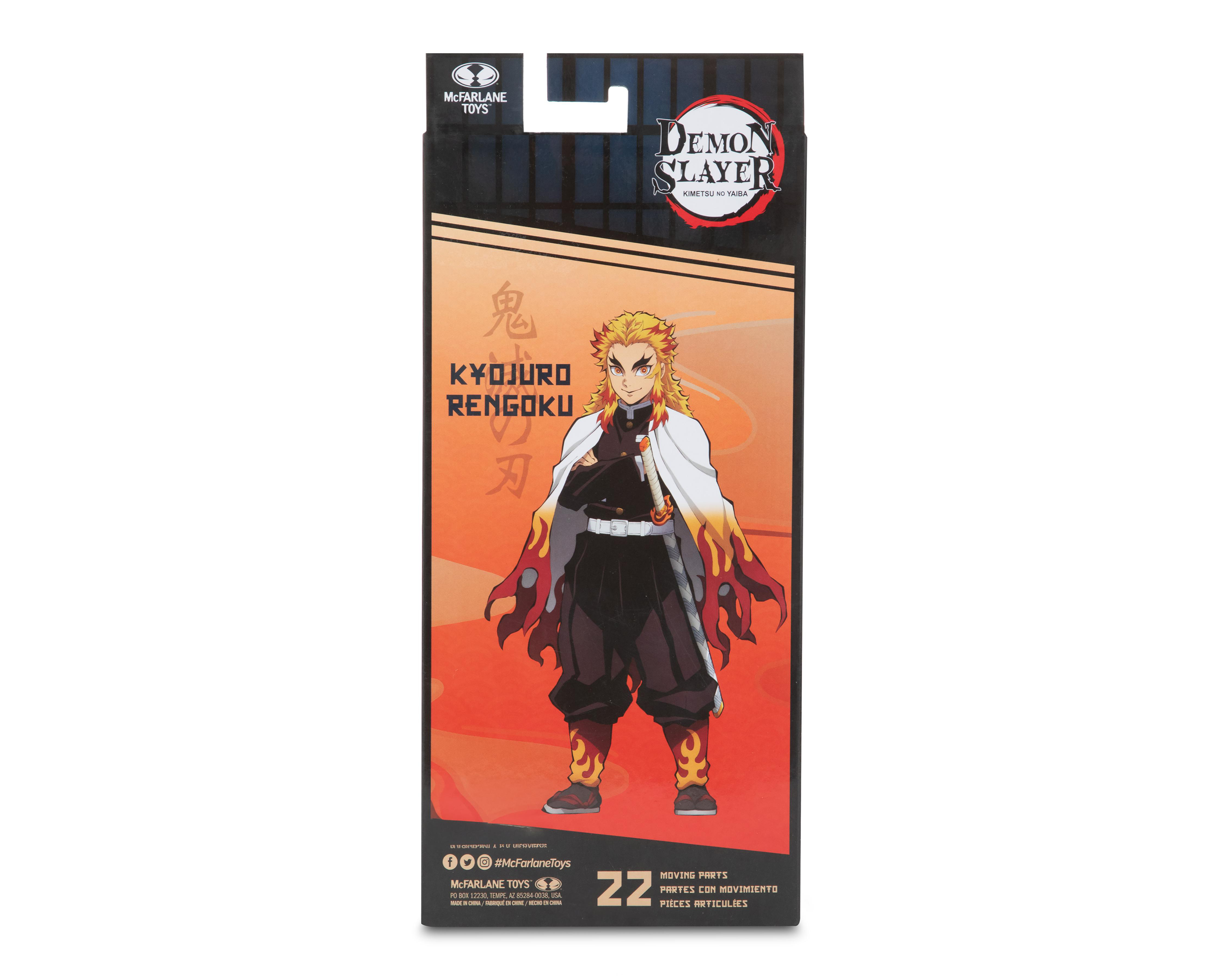 Foto 6 pulgar | Figura Kyojuro Rengoku Demon Slayer Wave 3 McFarlane Articulada