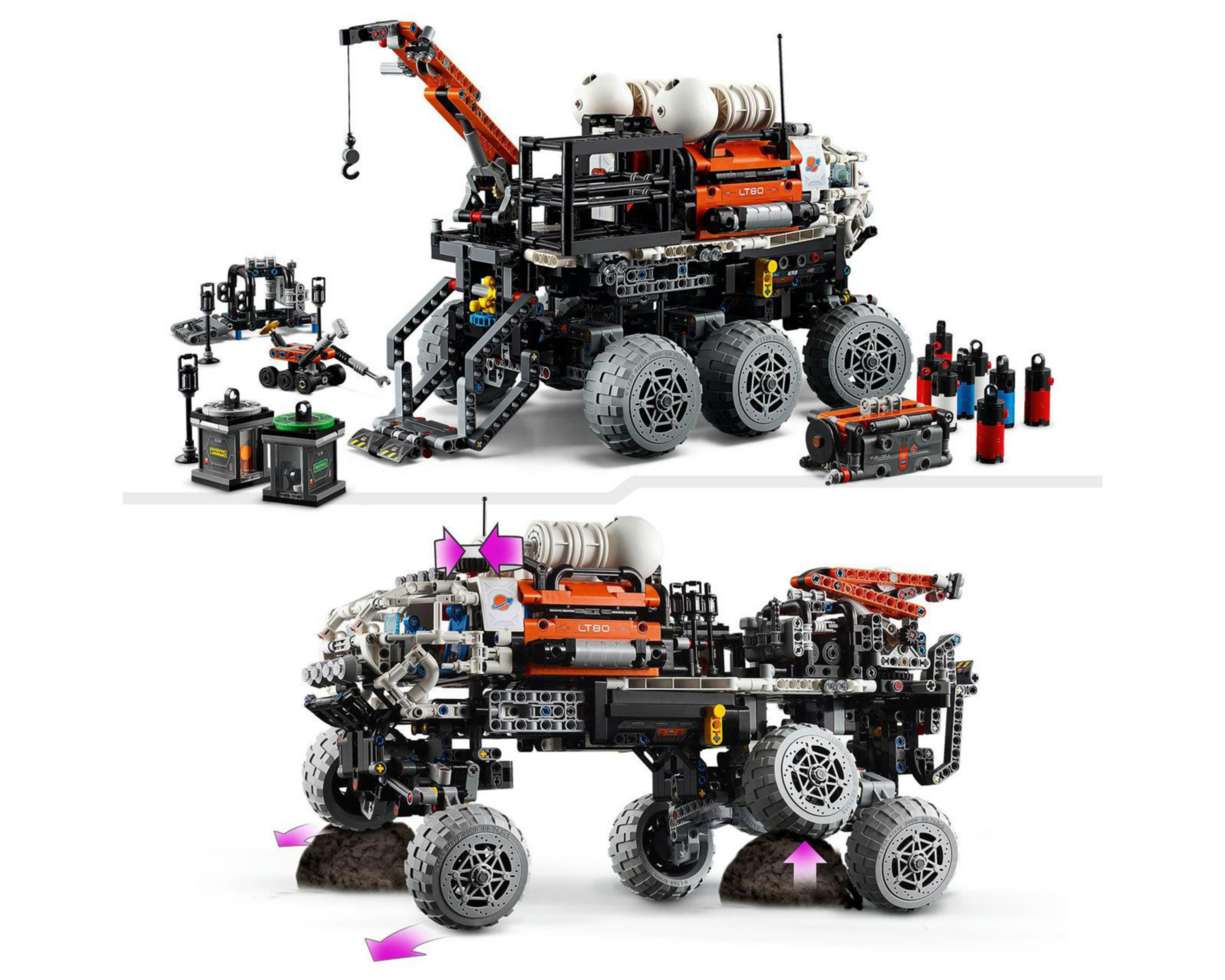 Foto 8 pulgar | LEGO Technic: Róver Explorador del Equipo de Marte