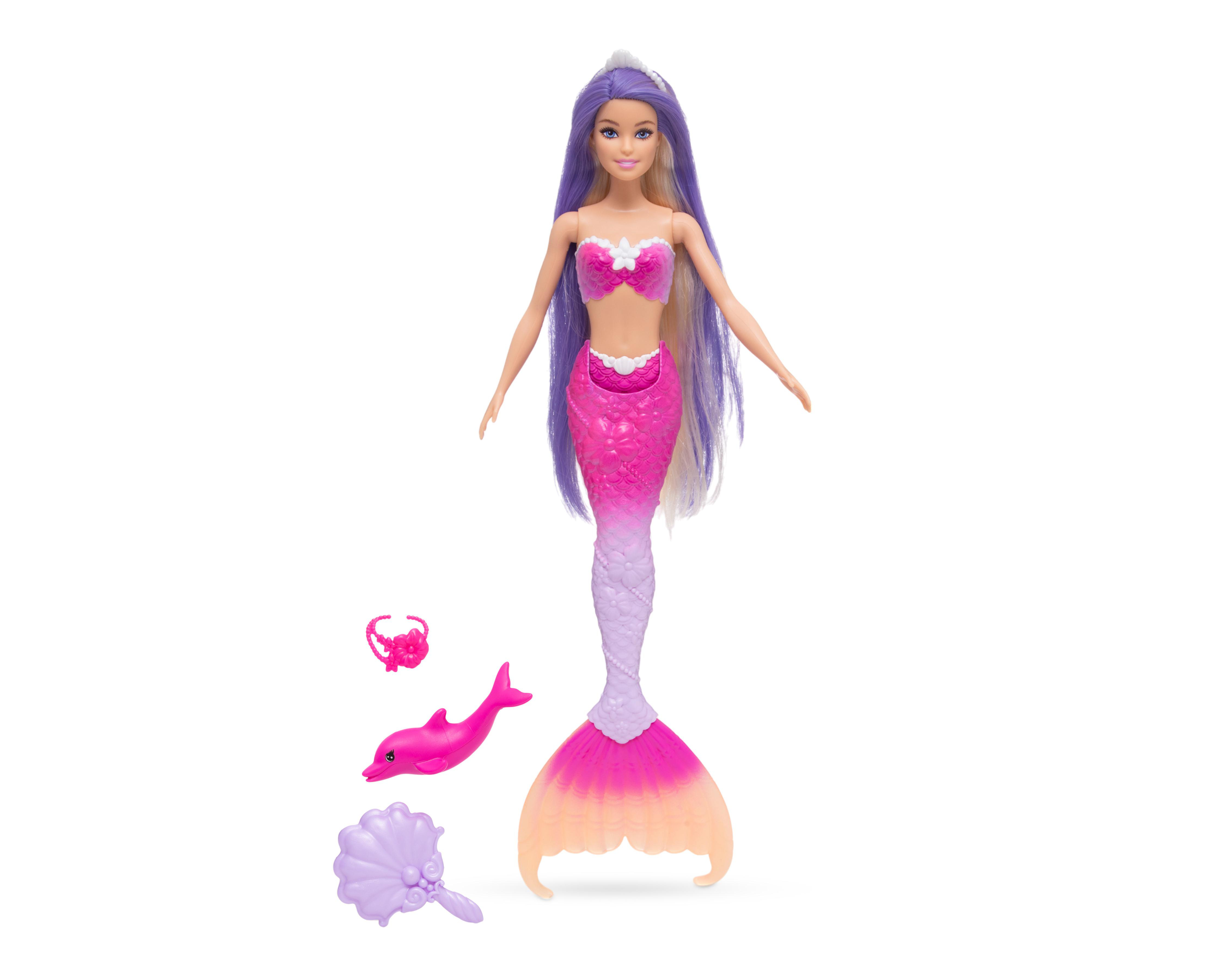 Foto 1 | Muñeca Barbie Sirena Color Change 1 Pieza al Azar