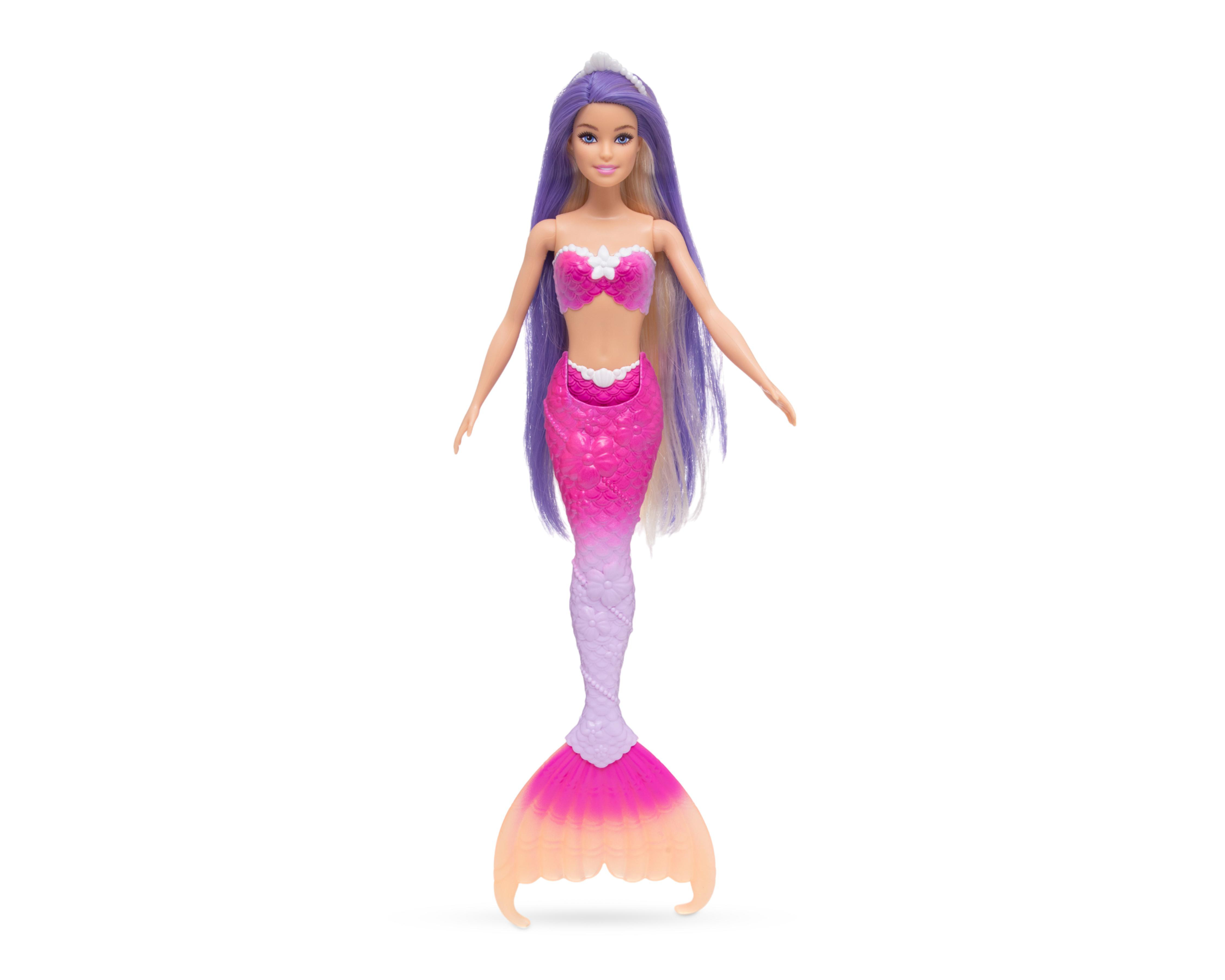 Foto 2 | Muñeca Barbie Sirena Color Change 1 Pieza al Azar
