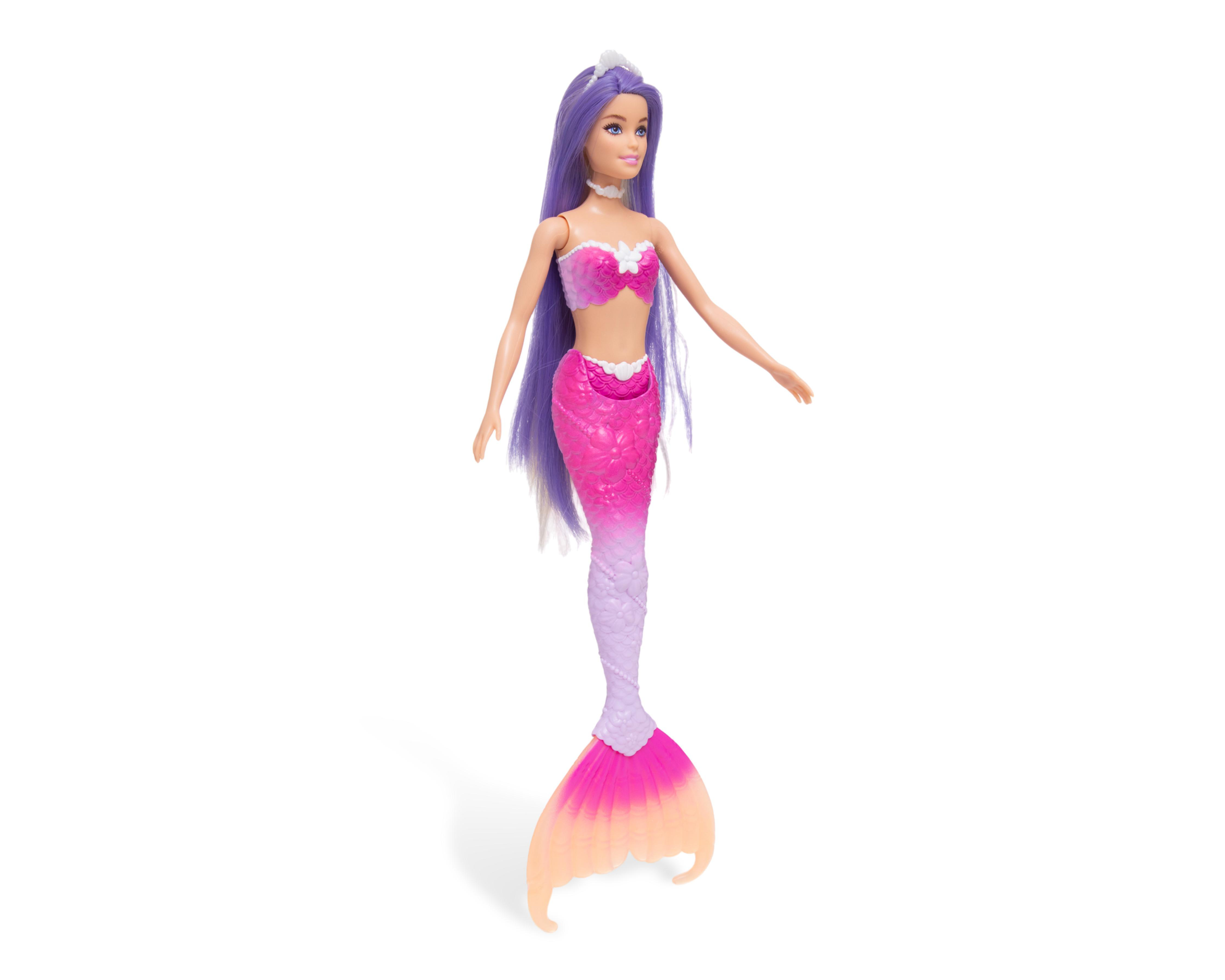 Foto 4 pulgar | Muñeca Barbie Sirena Color Change 1 Pieza al Azar