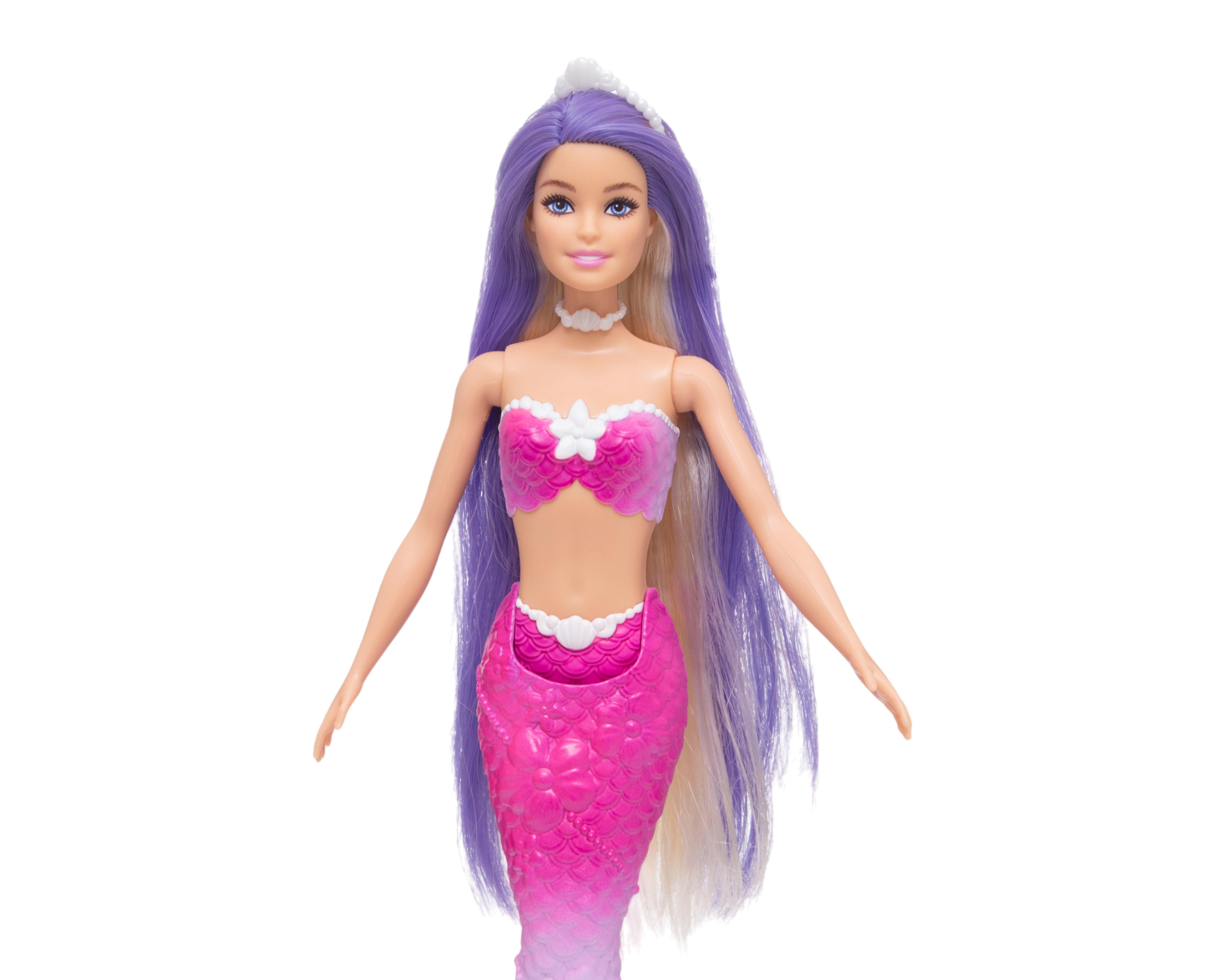 Foto 5 pulgar | Muñeca Barbie Sirena Color Change 1 Pieza al Azar