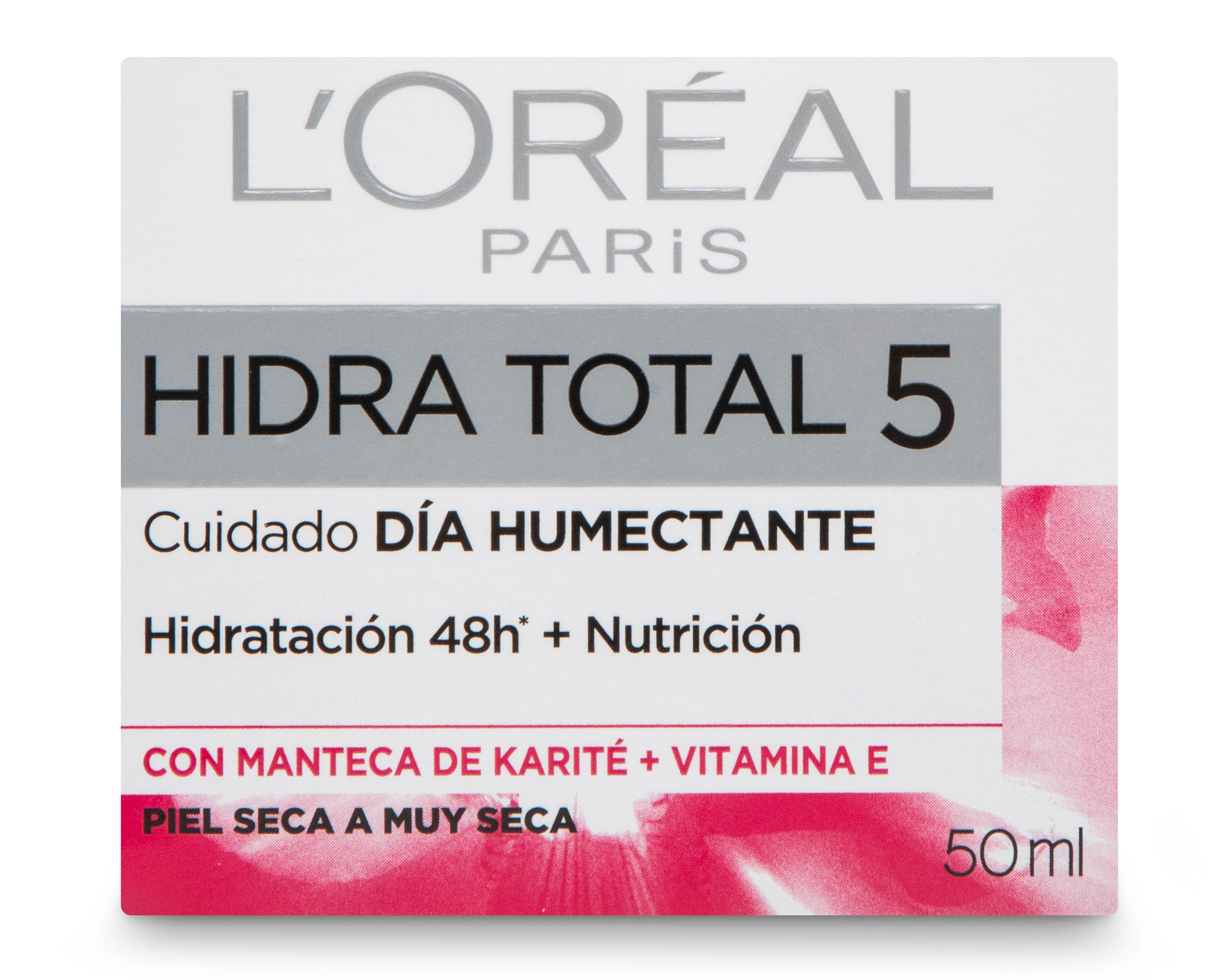 Foto 4 pulgar | Crema Facial Hidra Total 5 con Manteca de Karité y Vitamina E L'Oréal Paris 50 ml