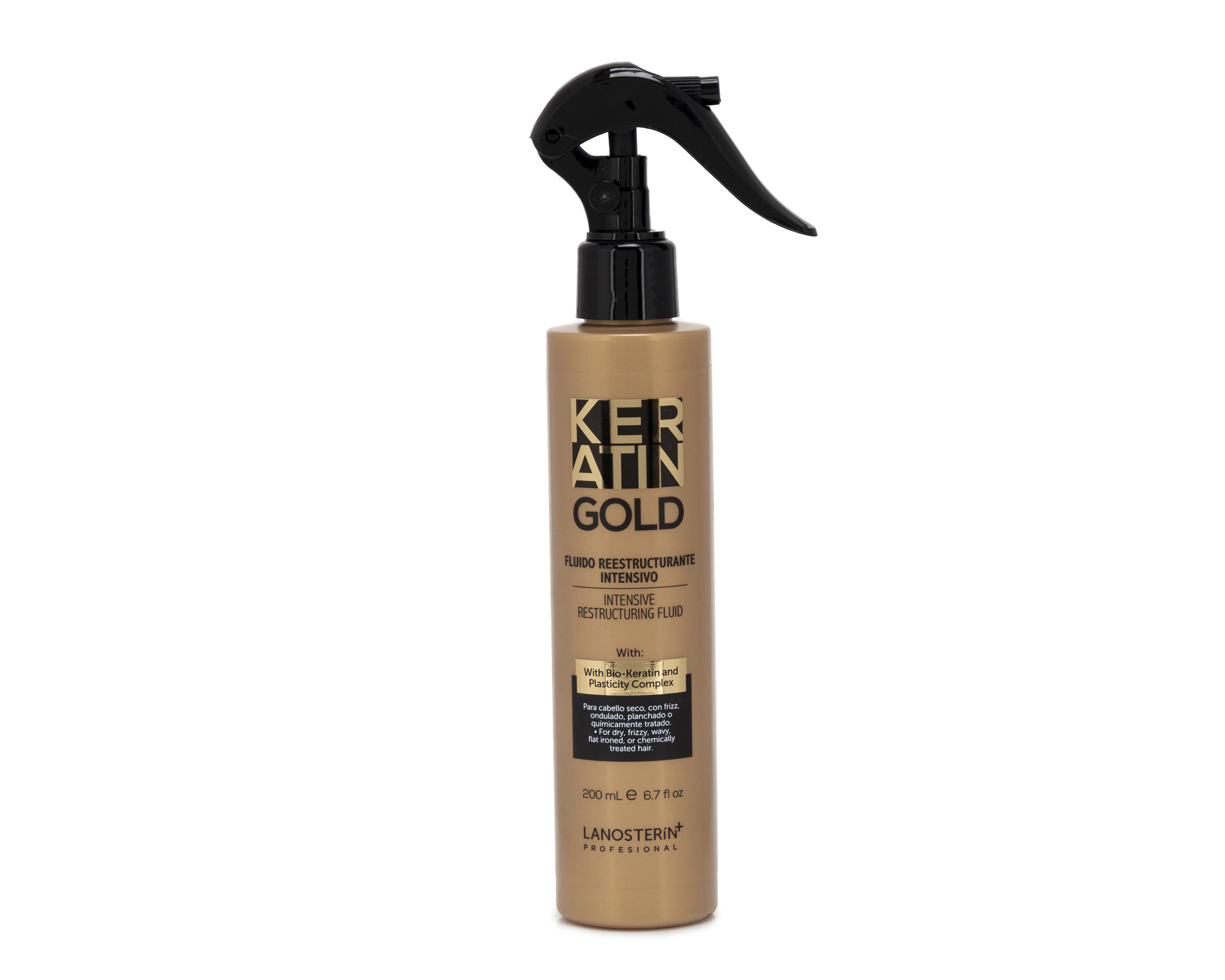 Foto 2 pulgar | Tratamiento Capilar Lanosterín Keratin Gold Reestructurante Intensivo 200 ml