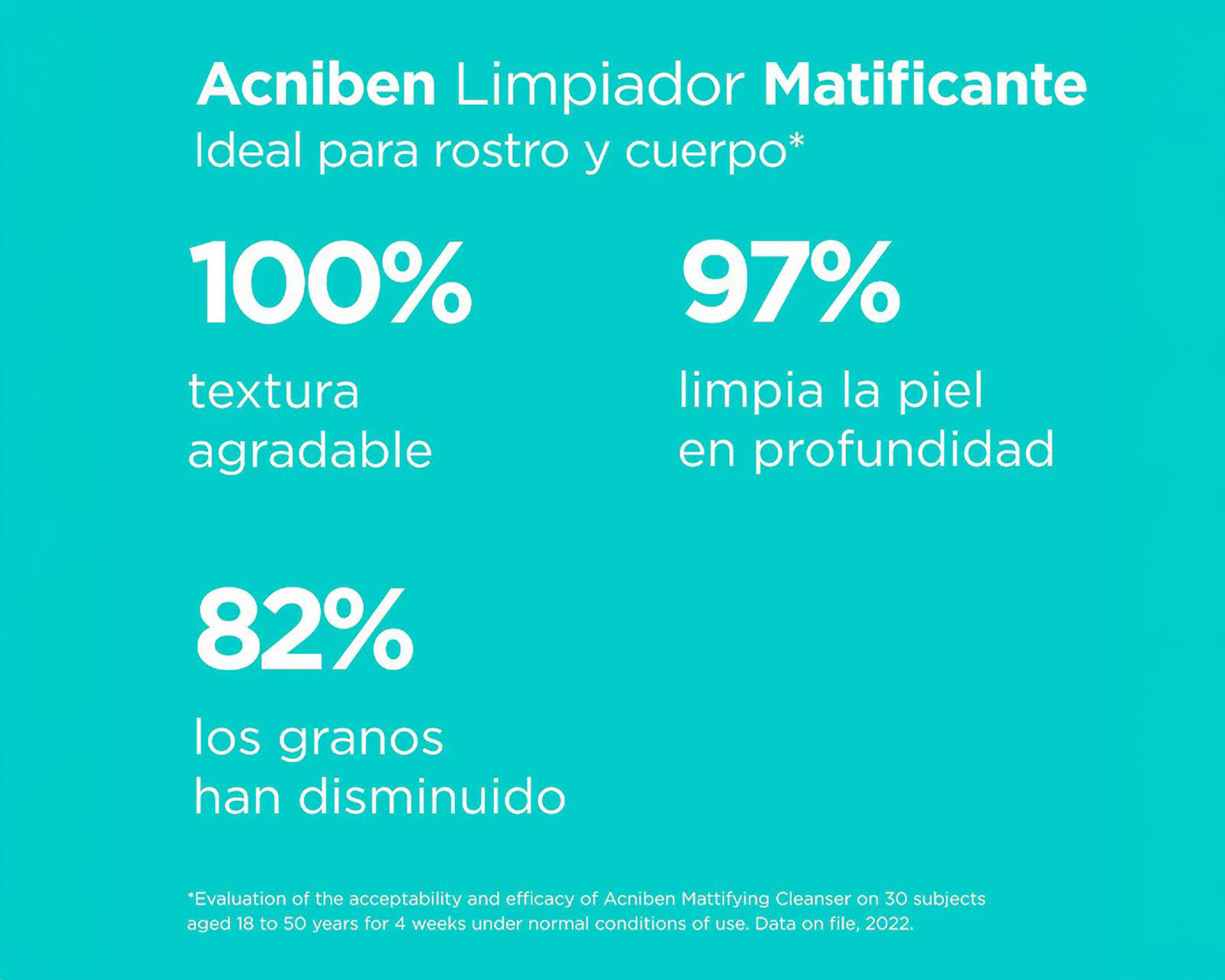 Foto 3 | Limpiador Facial Matificante Isdin Acniben 200 ml