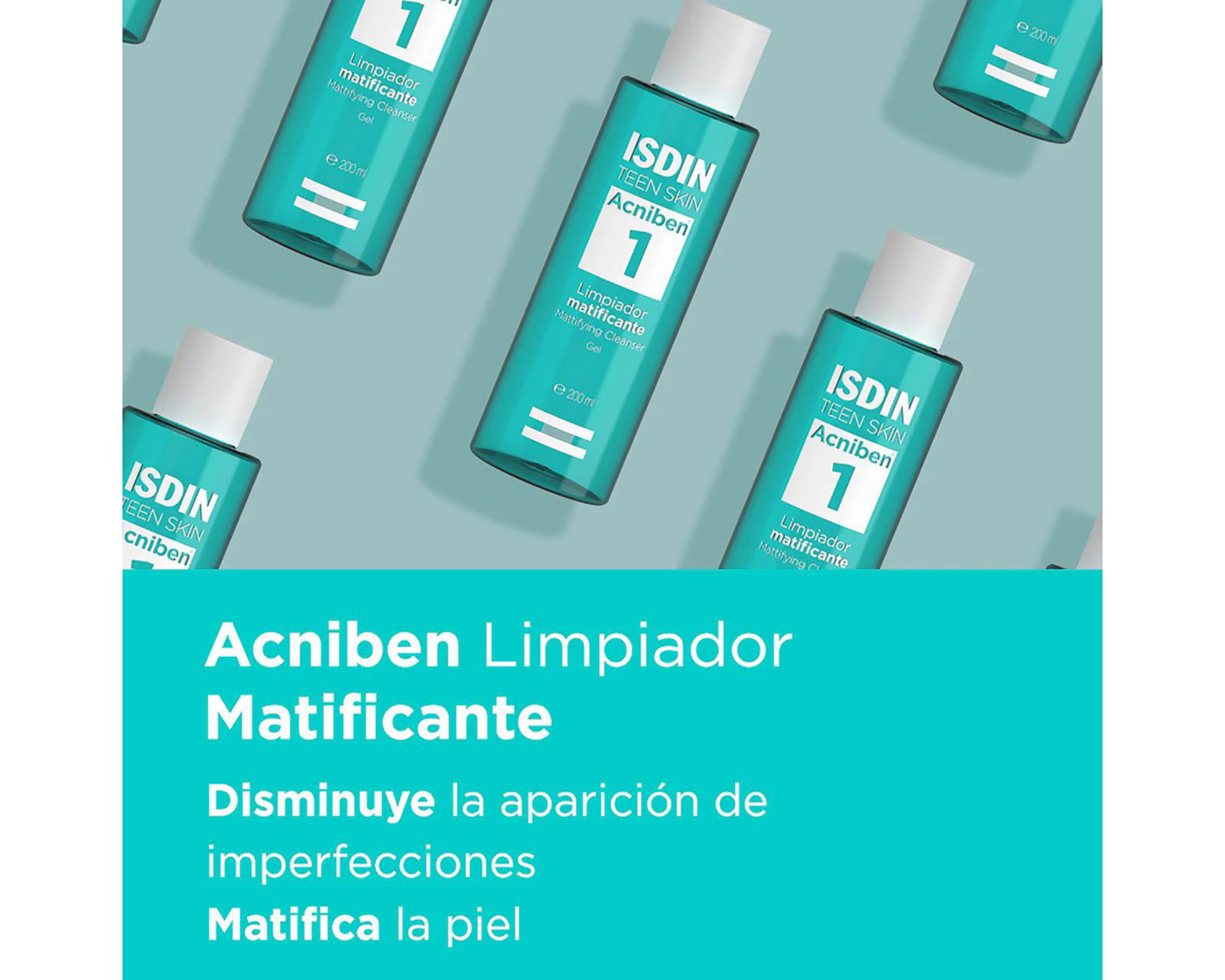 Foto 5 pulgar | Limpiador Facial Matificante Isdin Acniben 200 ml