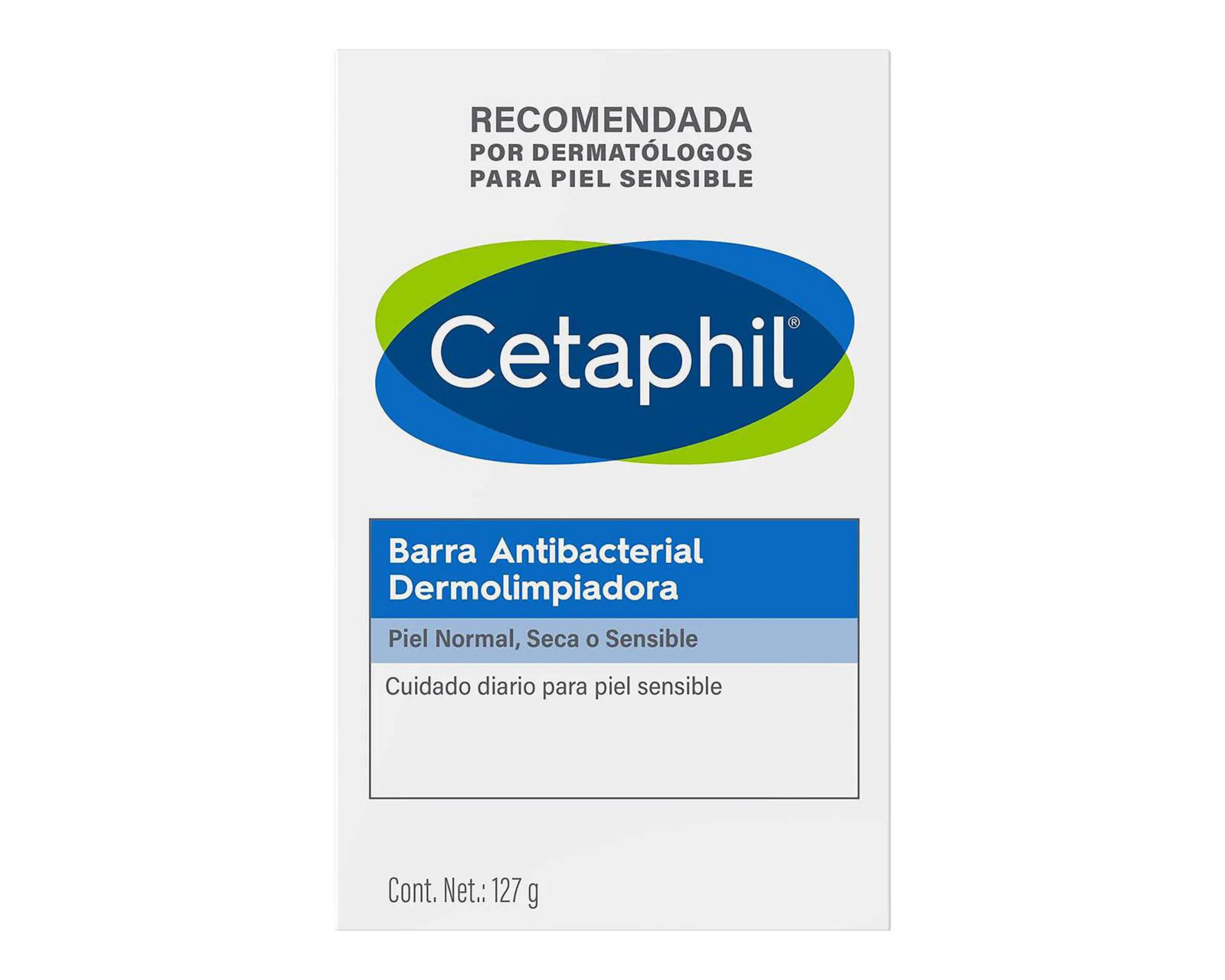 Foto 2 pulgar | Barra Antibacterial Dermolimpiadora Cetaphil 127 g