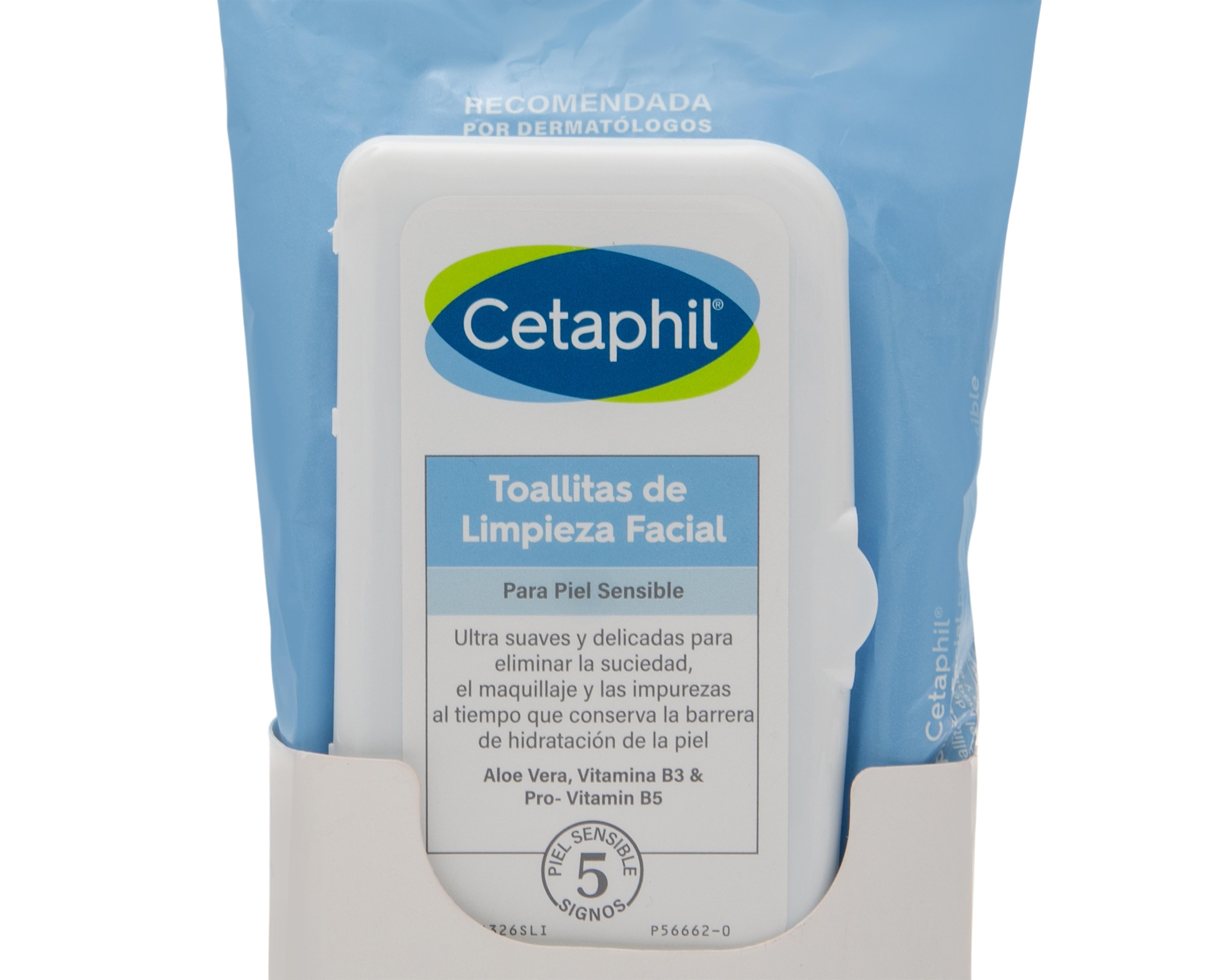 Foto 4 pulgar | Toallitas Desmaquillantes para Piel Sensible Cetaphil Modelo Comercial 25 Unidades