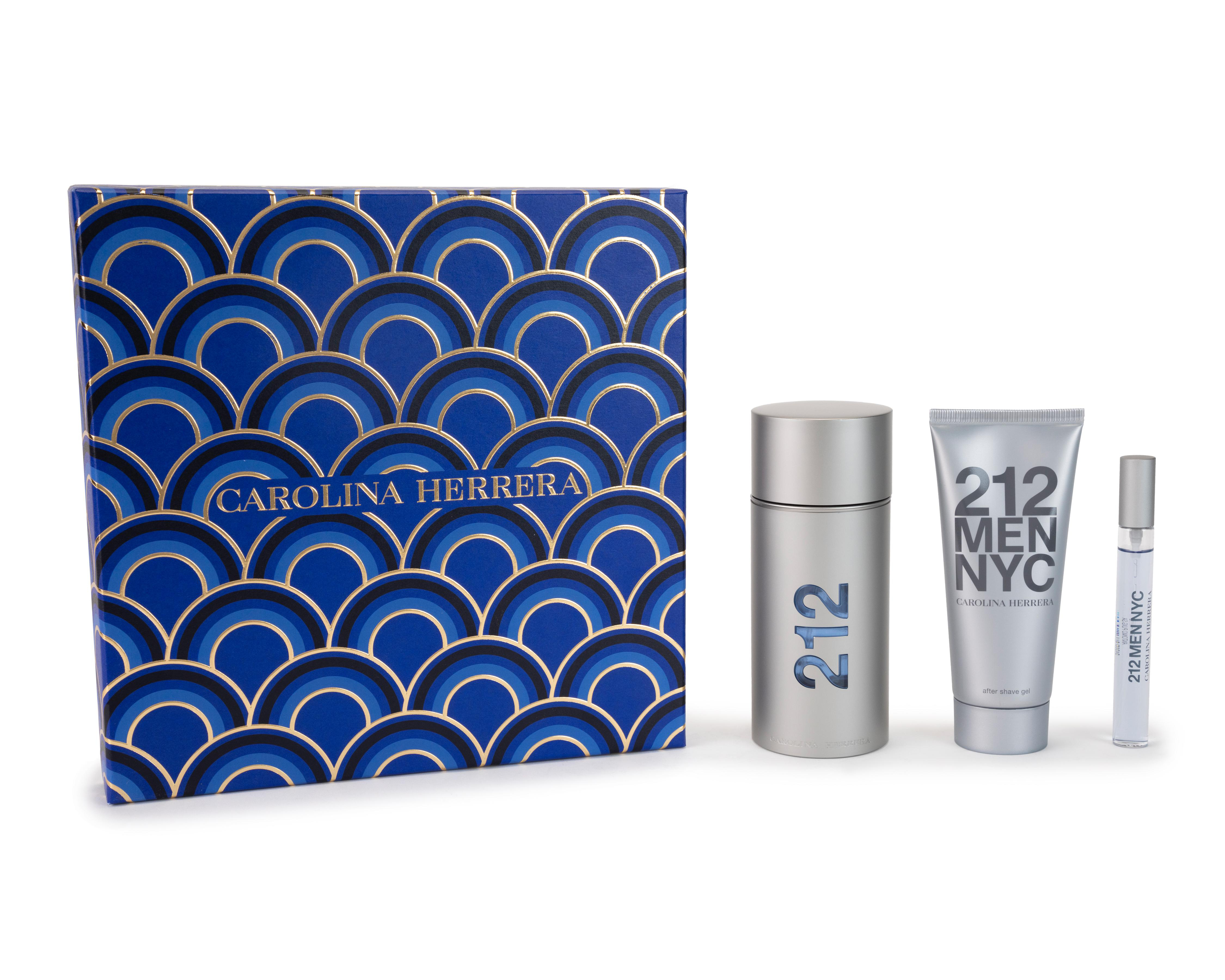 Estuche para Hombre Carolina Herrera 212 Men NYC 3 Piezas