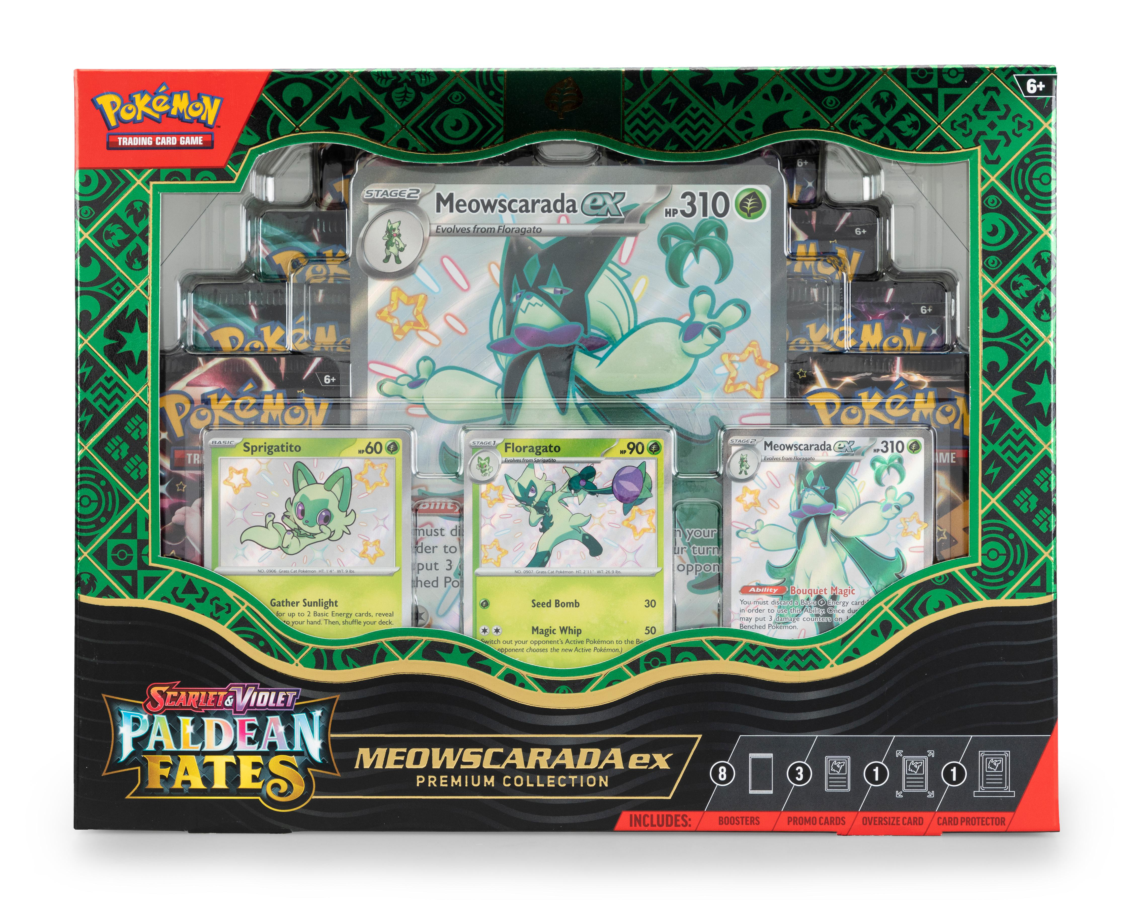 Foto 2 pulgar | Juego de Cartas Pokémon Paldean Fates Meowscarada ex Premium Collection