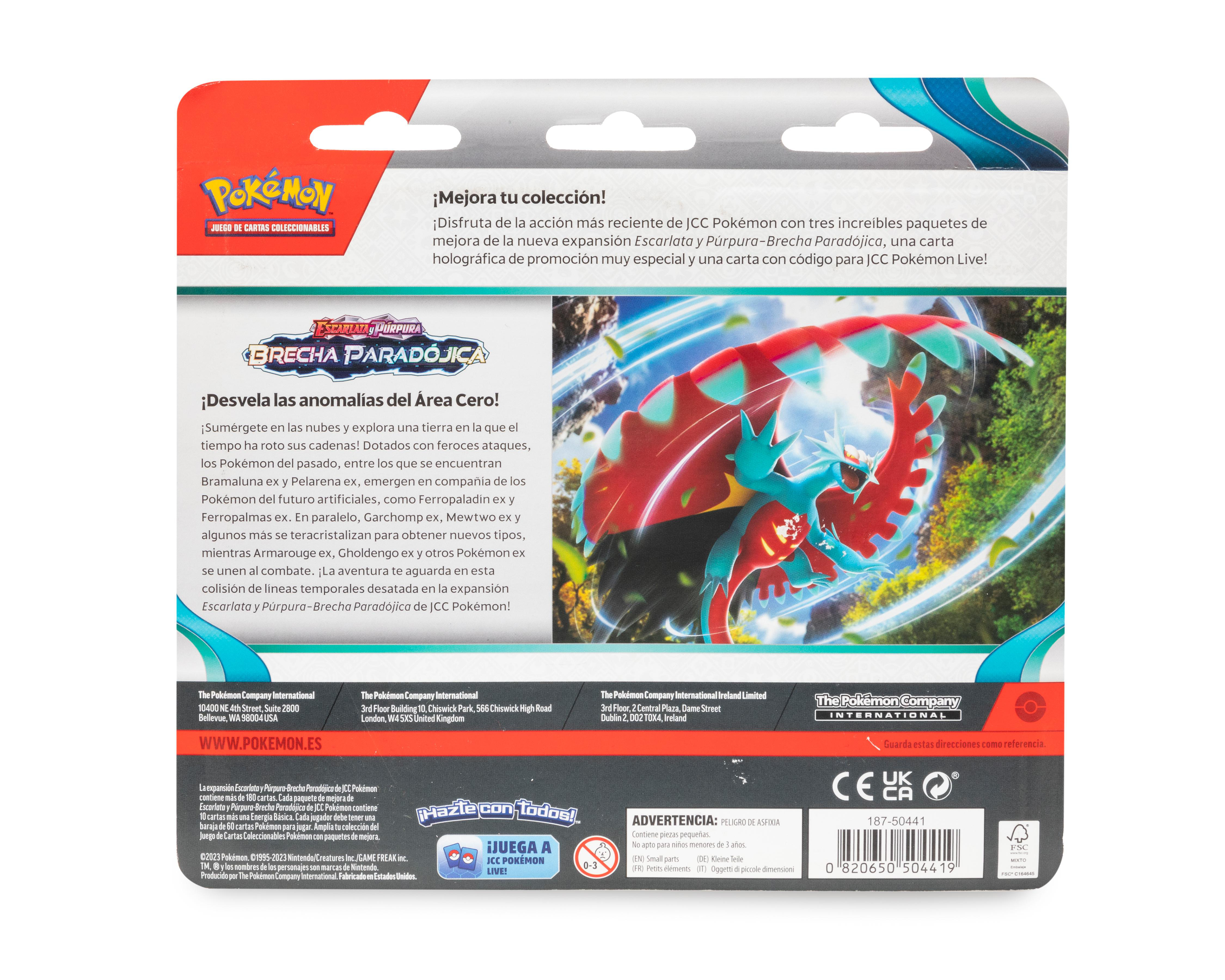 Foto 3 pulgar | Juego de Cartas Pokémon Paldean Fates Escarlata y Púrpura Brecha Paradójica