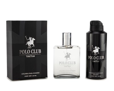 Foto 1 | Estuche para Hombre York Team Polo Club New England Black 2 Piezas