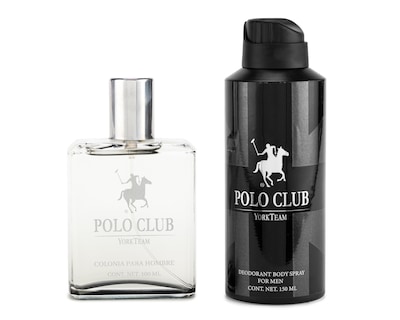 Foto 3 | Estuche para Hombre York Team Polo Club New England Black 2 Piezas