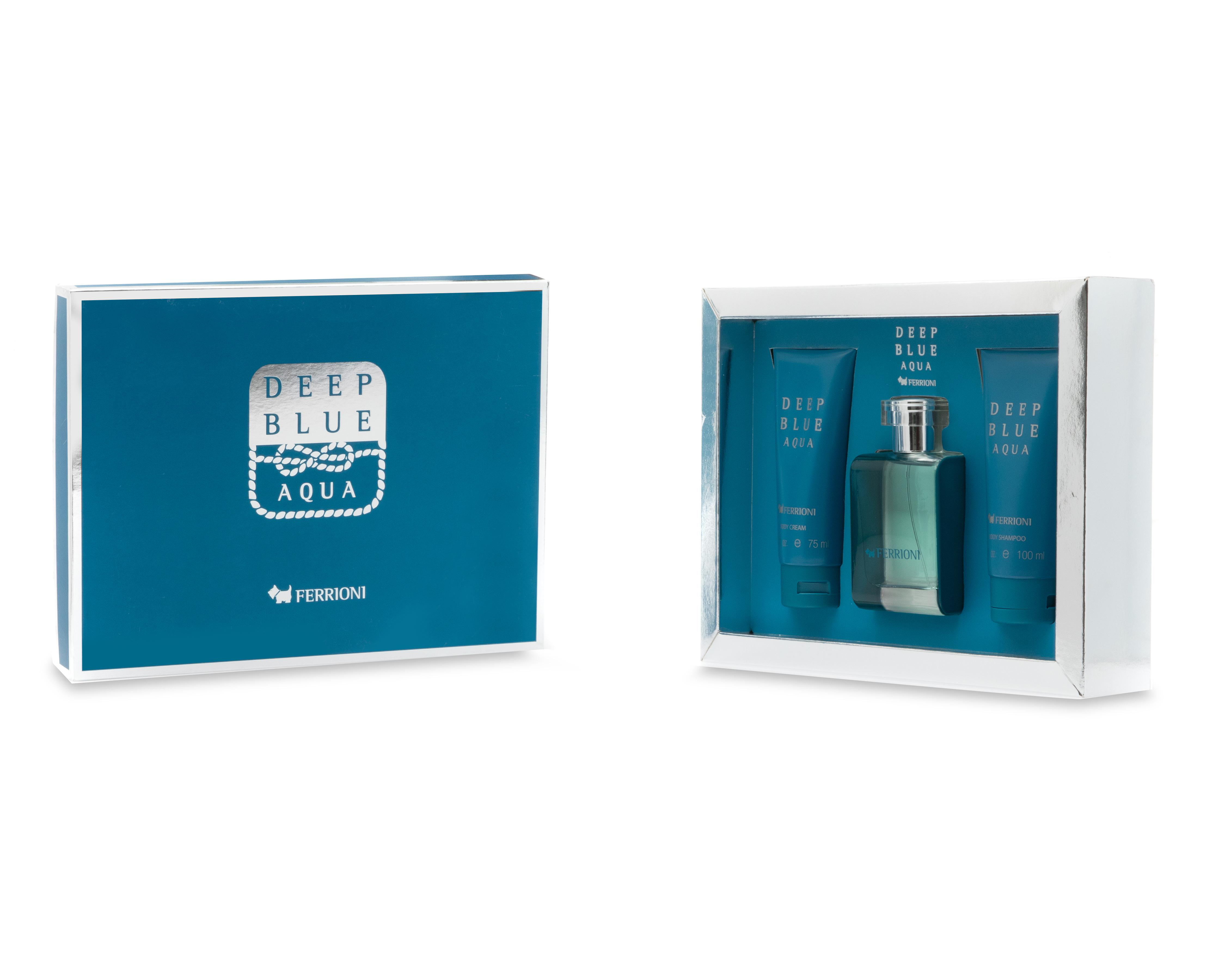 Foto 5 pulgar | Estuche para Hombre Ferrioni Deep Blue Aqua 3 Piezas