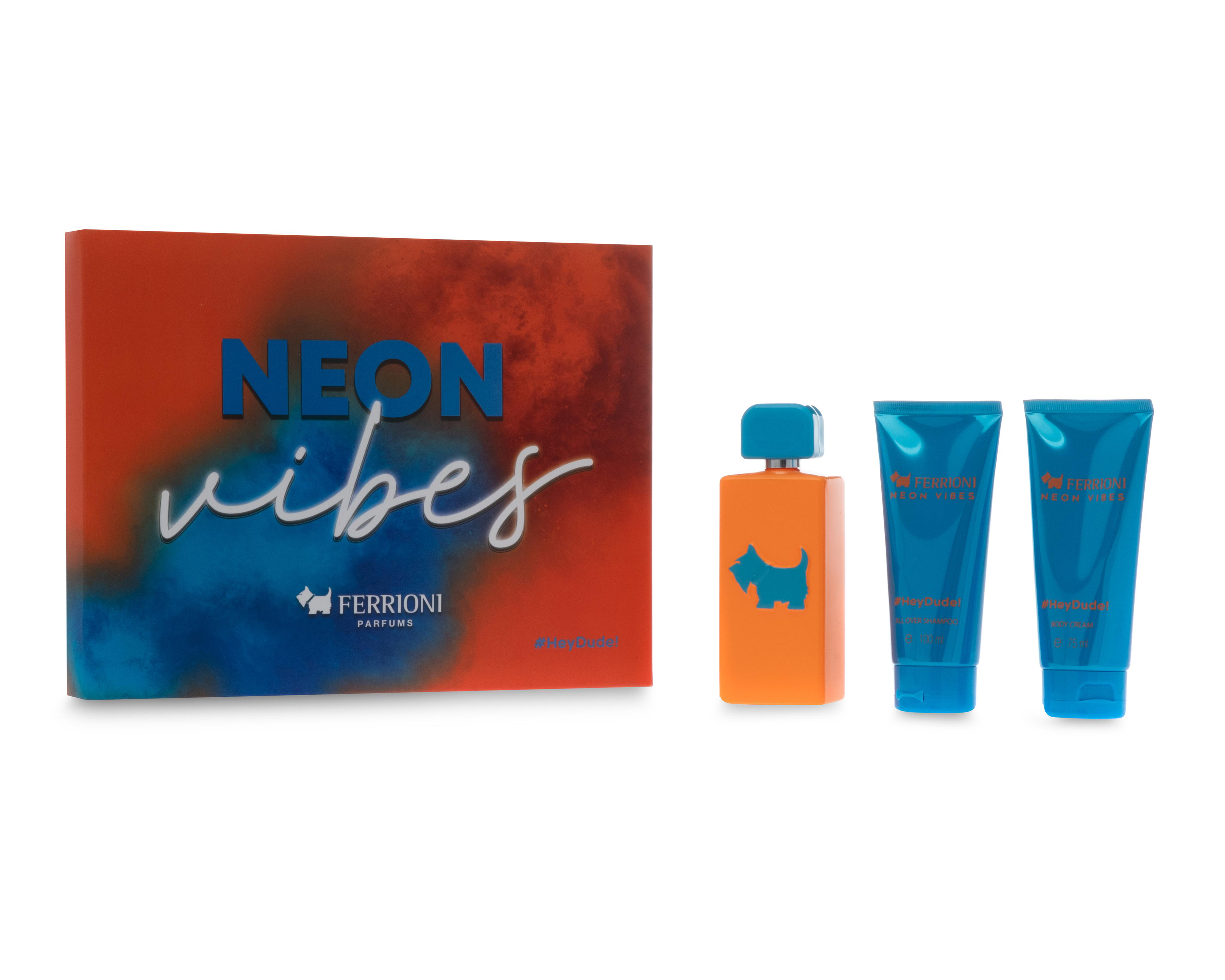 Foto 1 | Estuche para Hombre Ferrioni Neon Vibes 3 Piezas