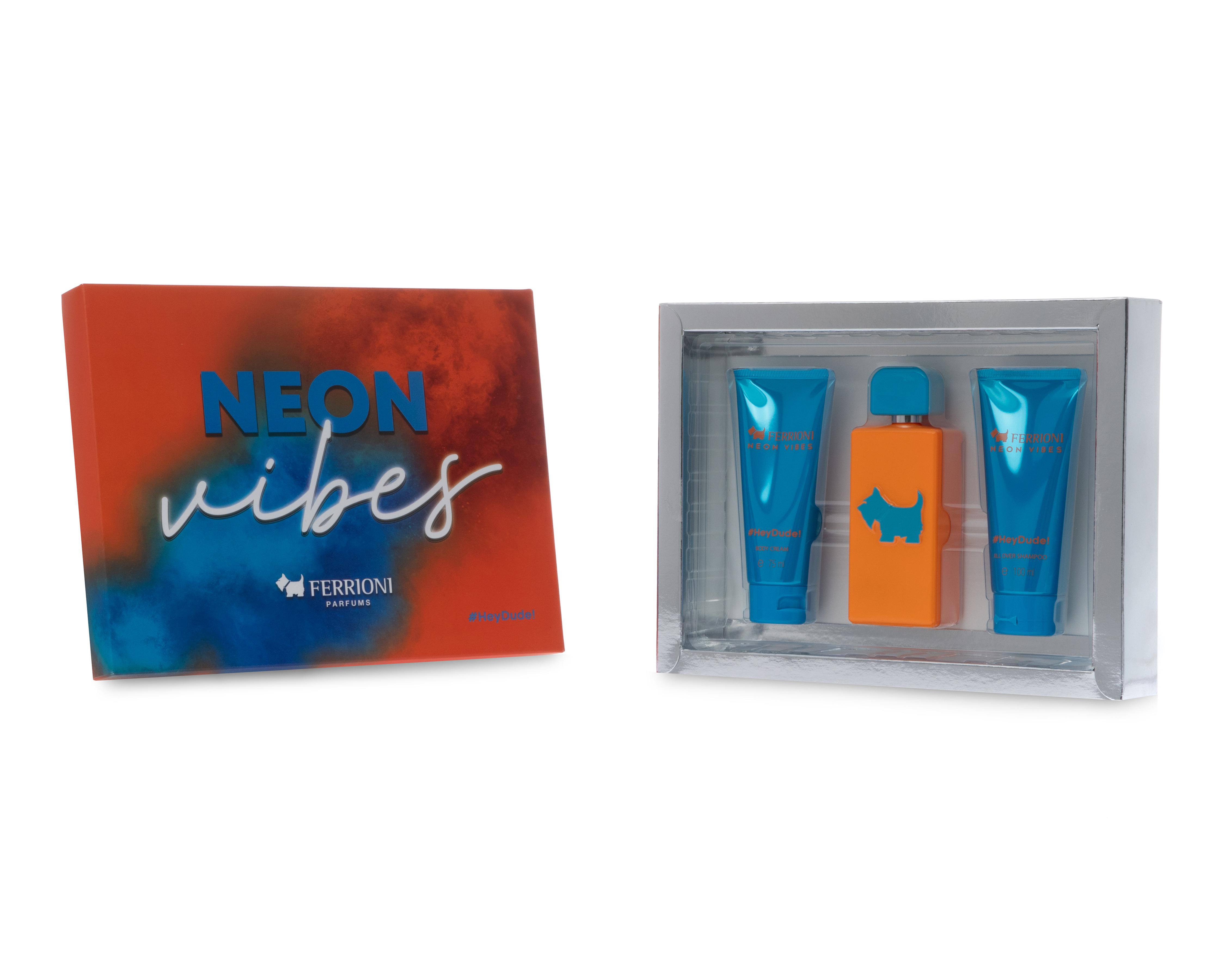 Foto 5 pulgar | Estuche para Hombre Ferrioni Neon Vibes 3 Piezas