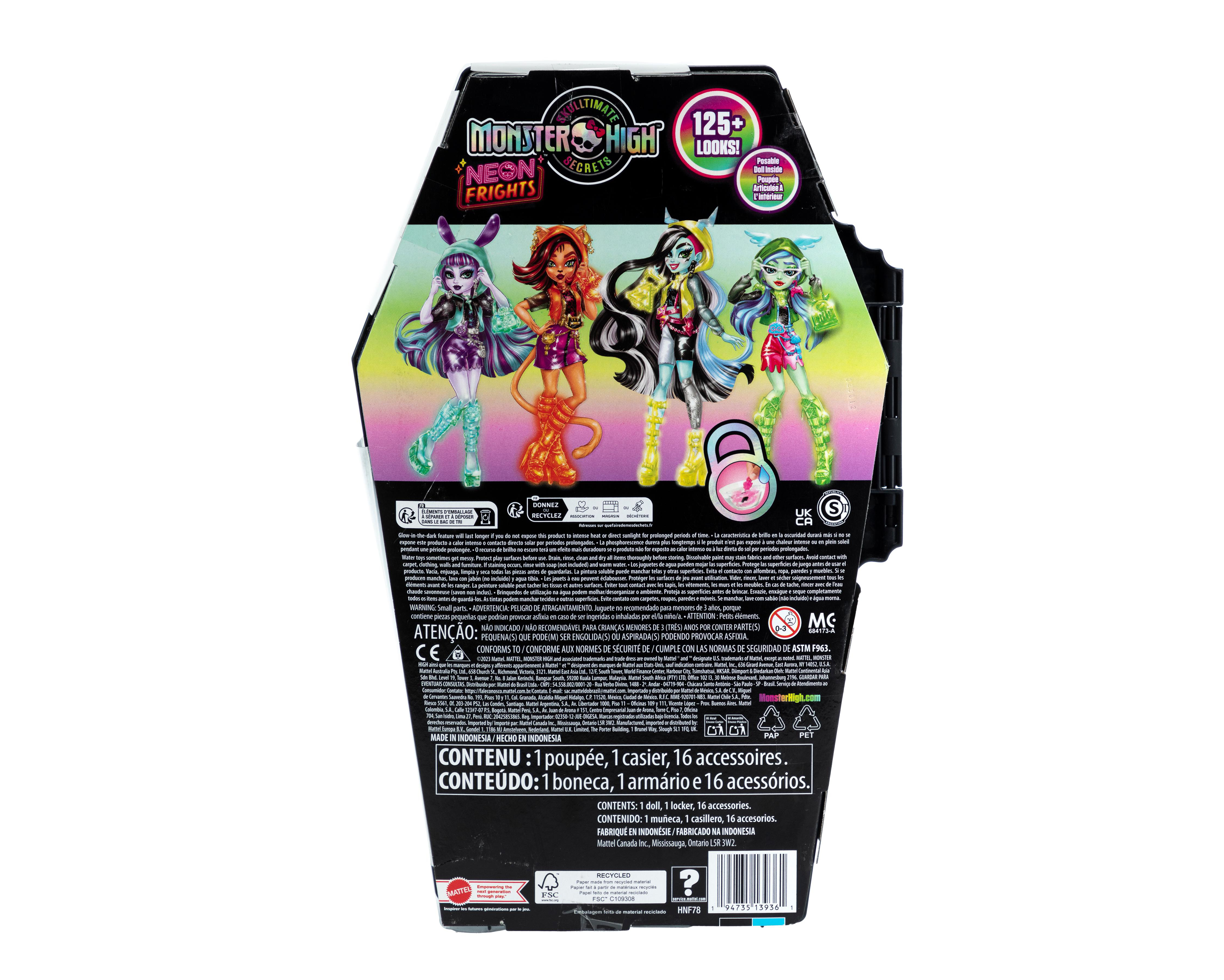 Foto 2 | Muñeca Monster High Skulltimates Secrets Neón Frights