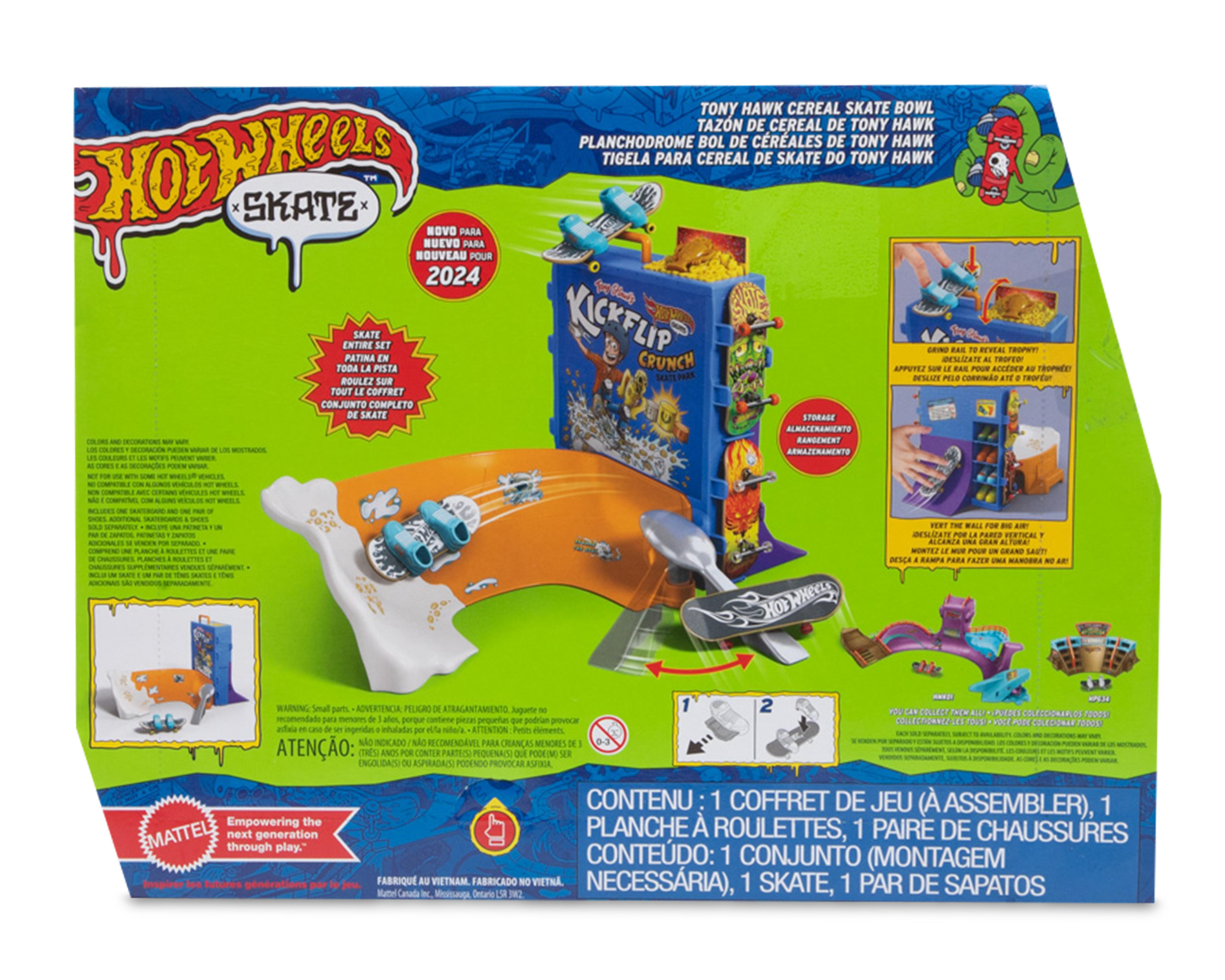 Foto 2 | Pista Hot Wheels Tazón de Cereal de Tony Hawk