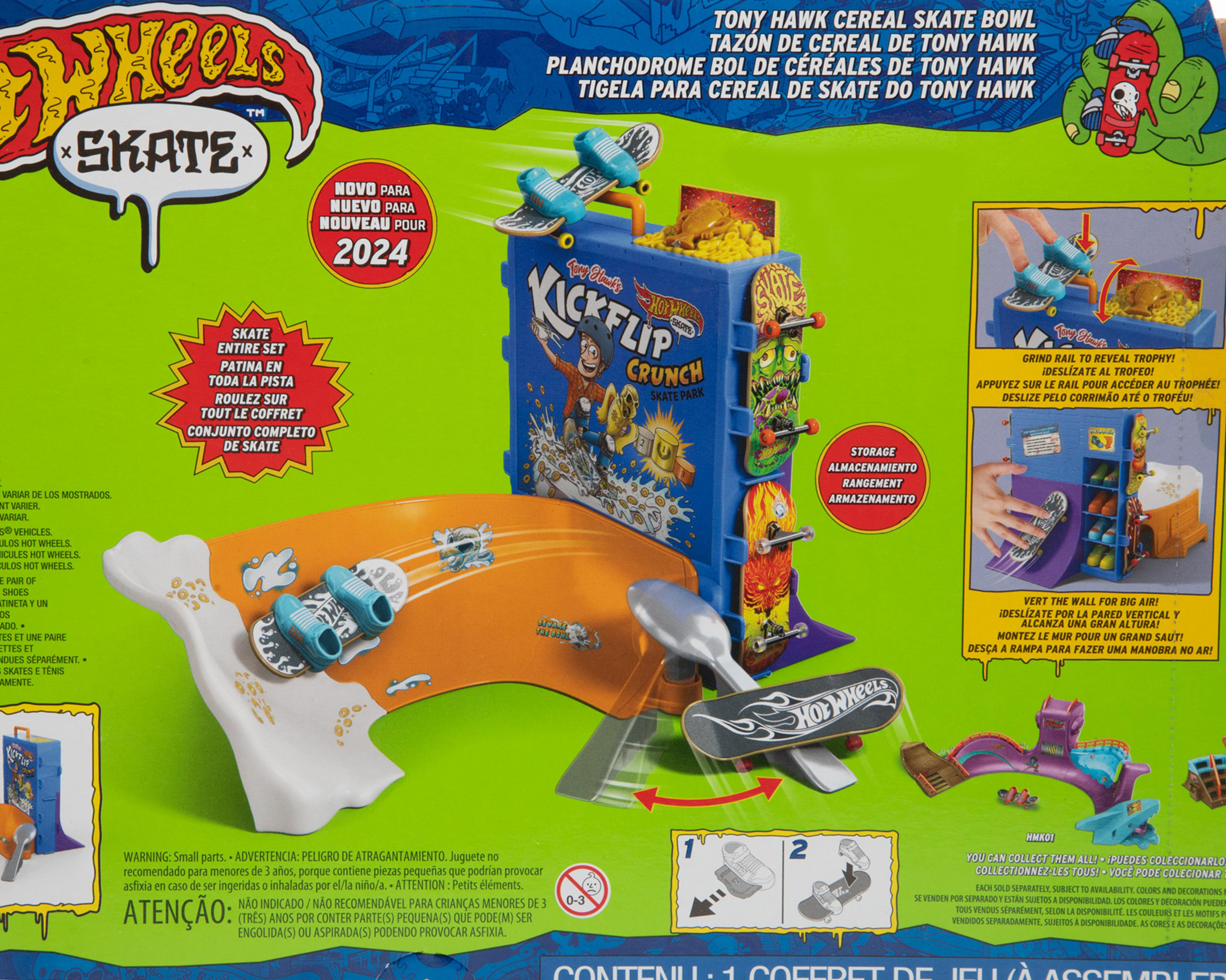 Foto 4 pulgar | Pista Hot Wheels Tazón de Cereal de Tony Hawk