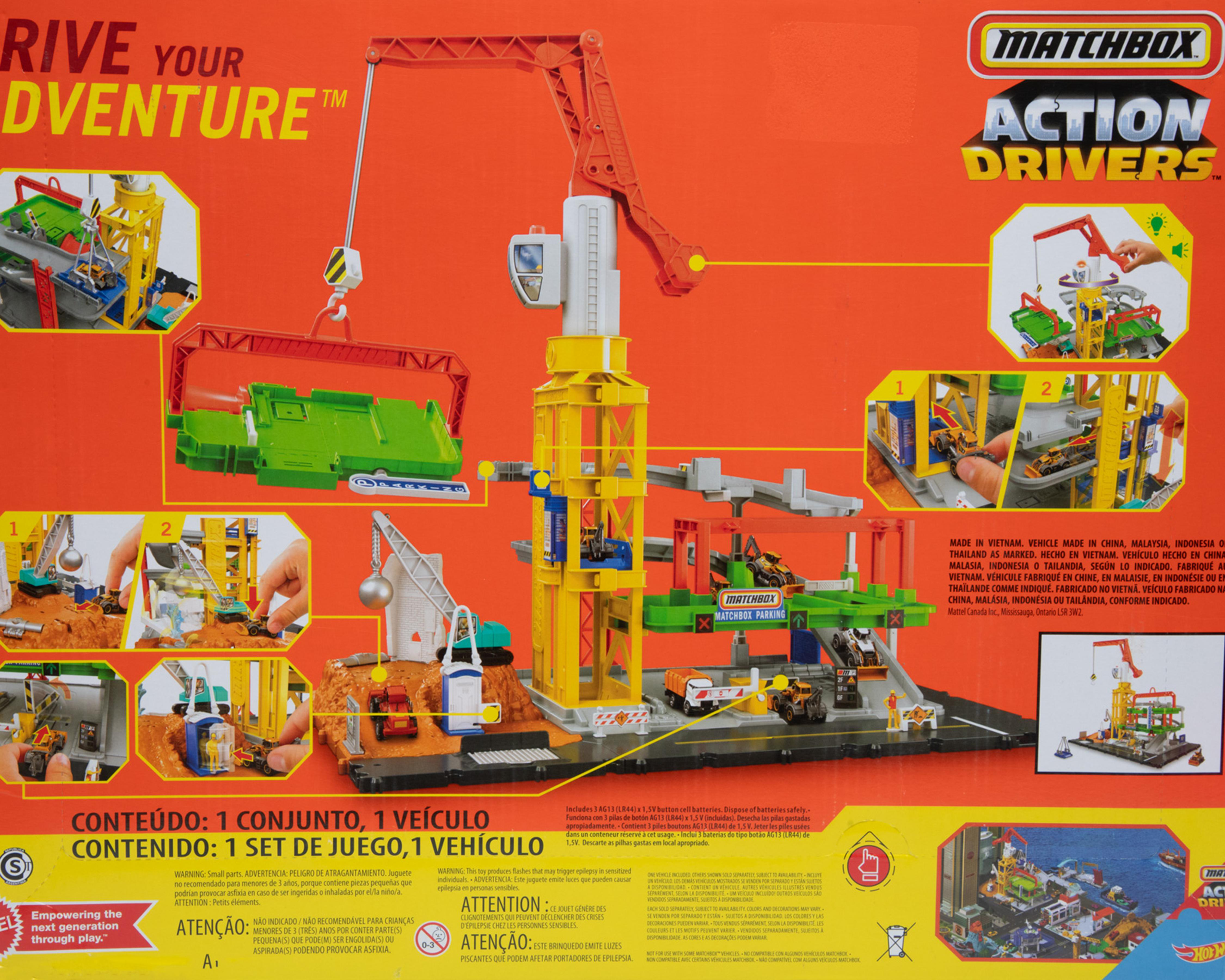 Foto 4 pulgar | Epic Construction Yard Matchbox Action Drivers