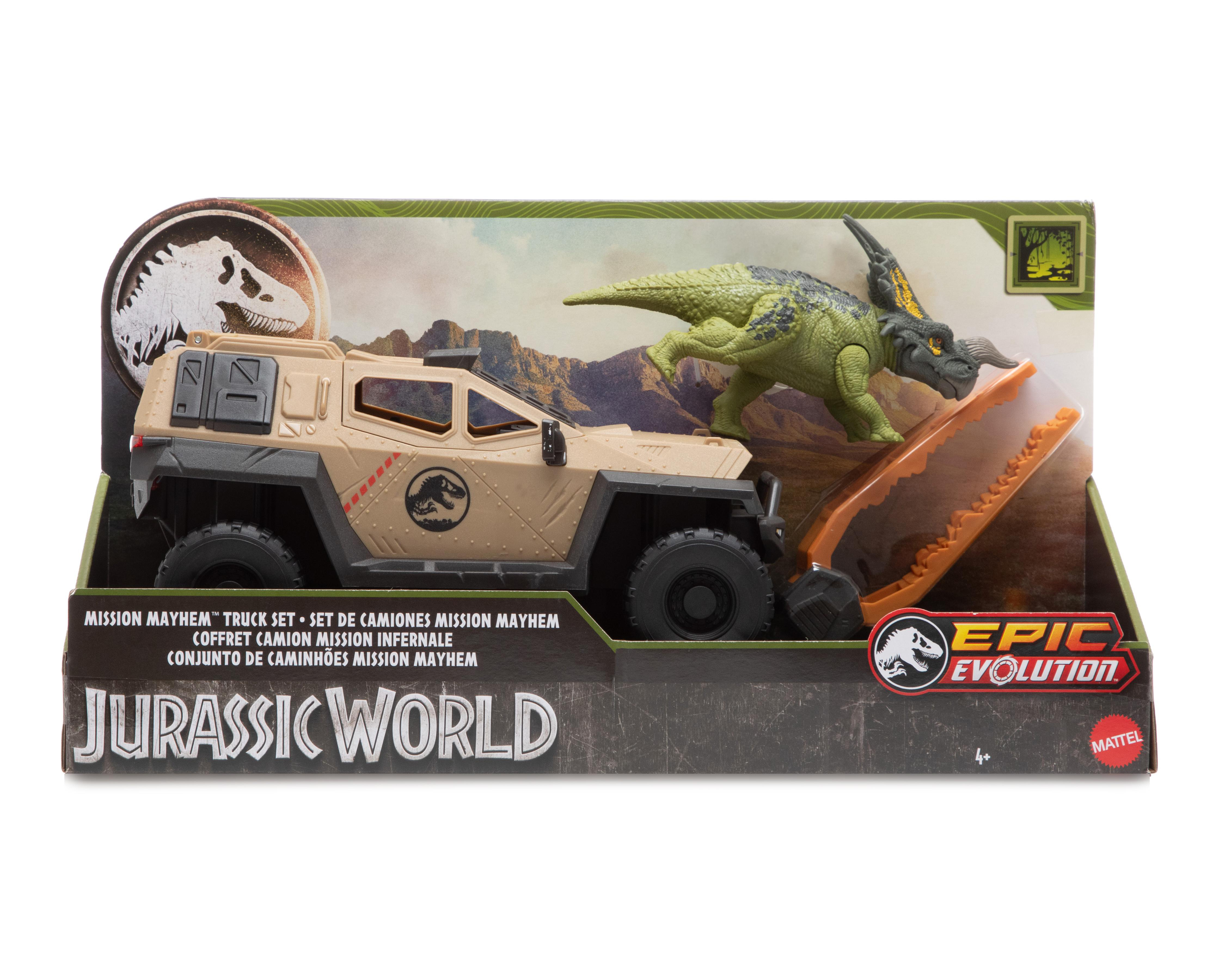 Foto 2 pulgar | Camión Mission Mayhem Jurassic World Mattel