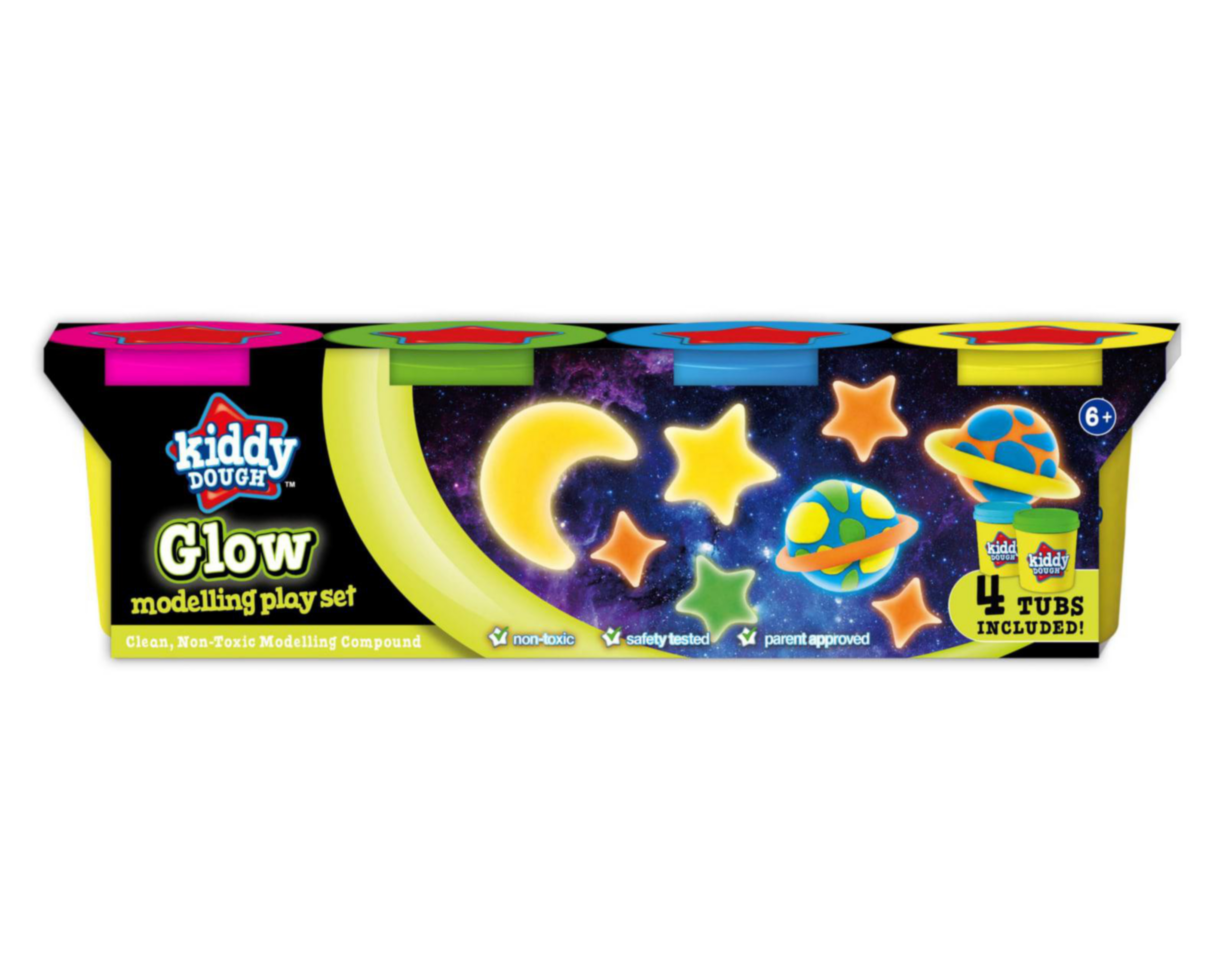 Foto 1 | Plastilina Kiddy Dough 4 Piezas