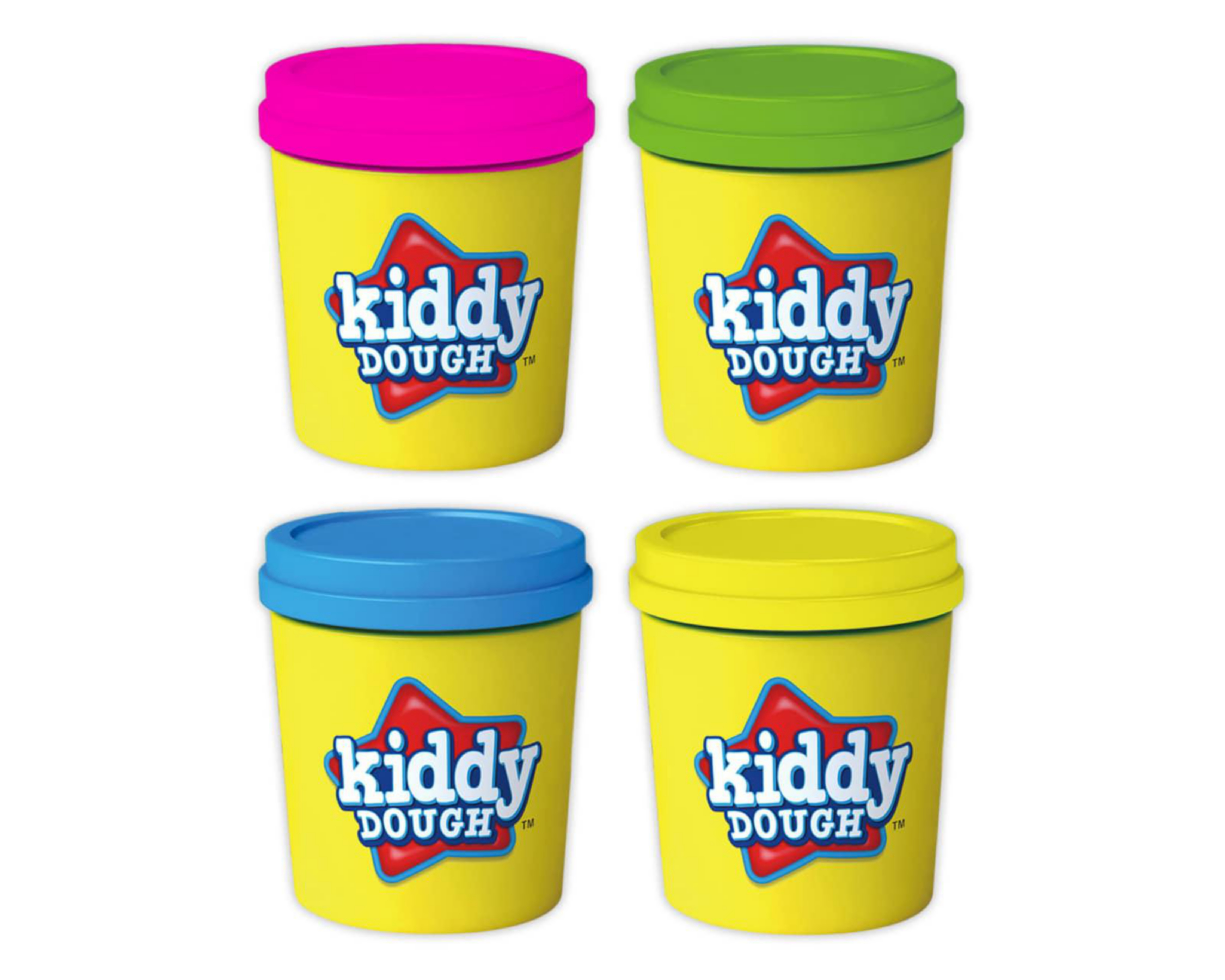 Foto 3 pulgar | Plastilina Kiddy Dough 4 Piezas