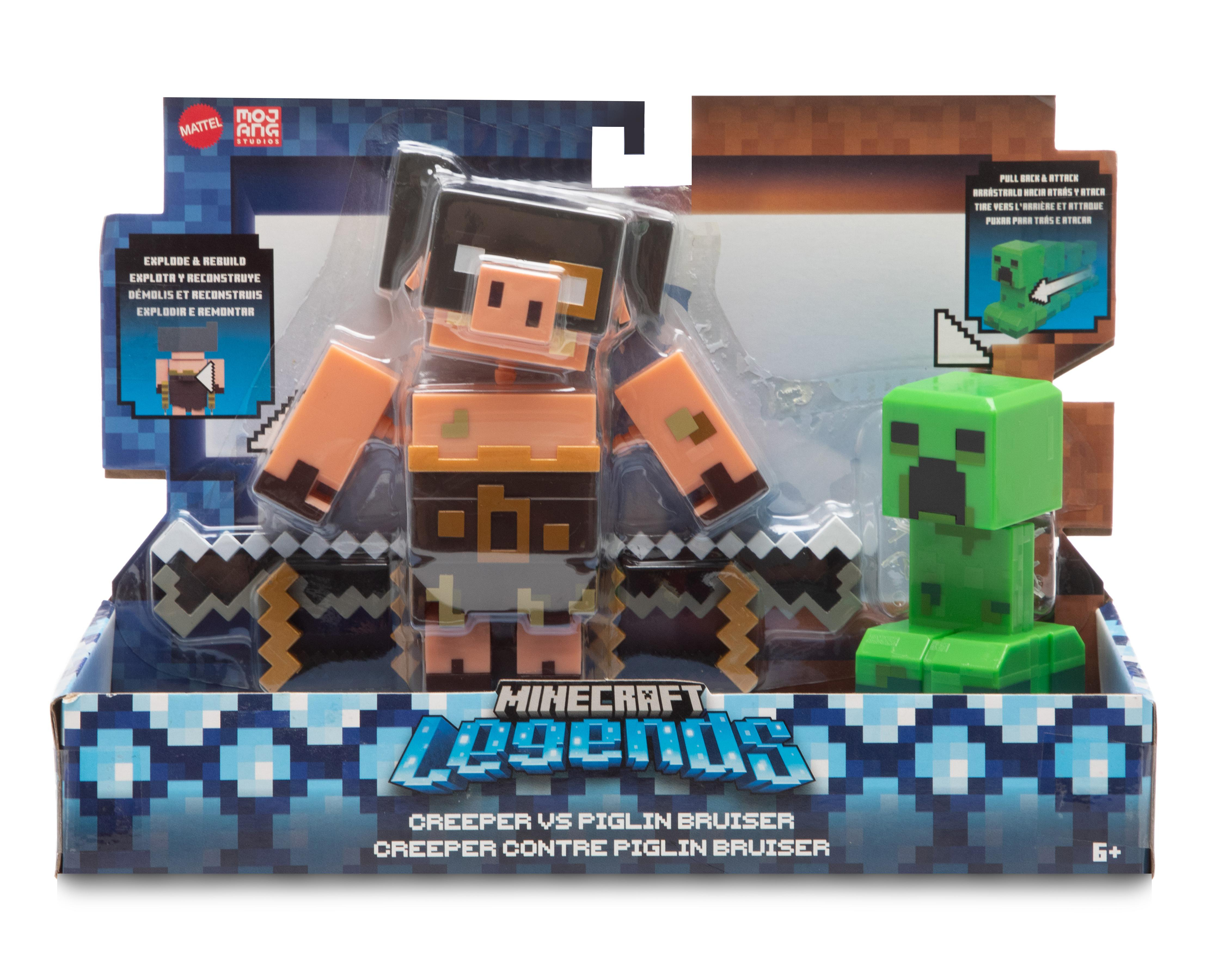 Foto 1 | Creeper vs Piglin Bruiser Minecraft Legends