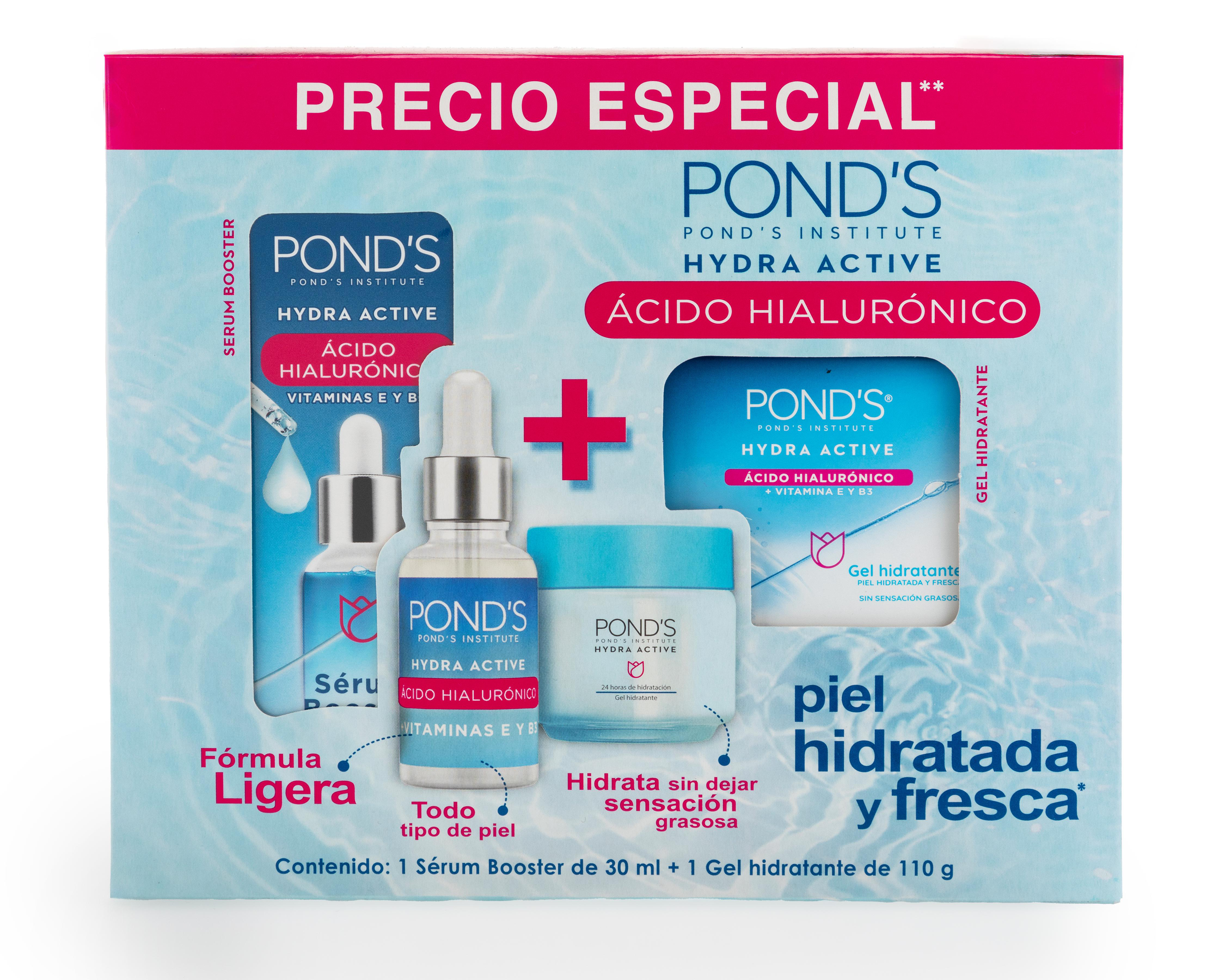 Foto 2 pulgar | Suero Booster y Gel Hidratante Pond's Hydra Active con Ácido Hialurónico