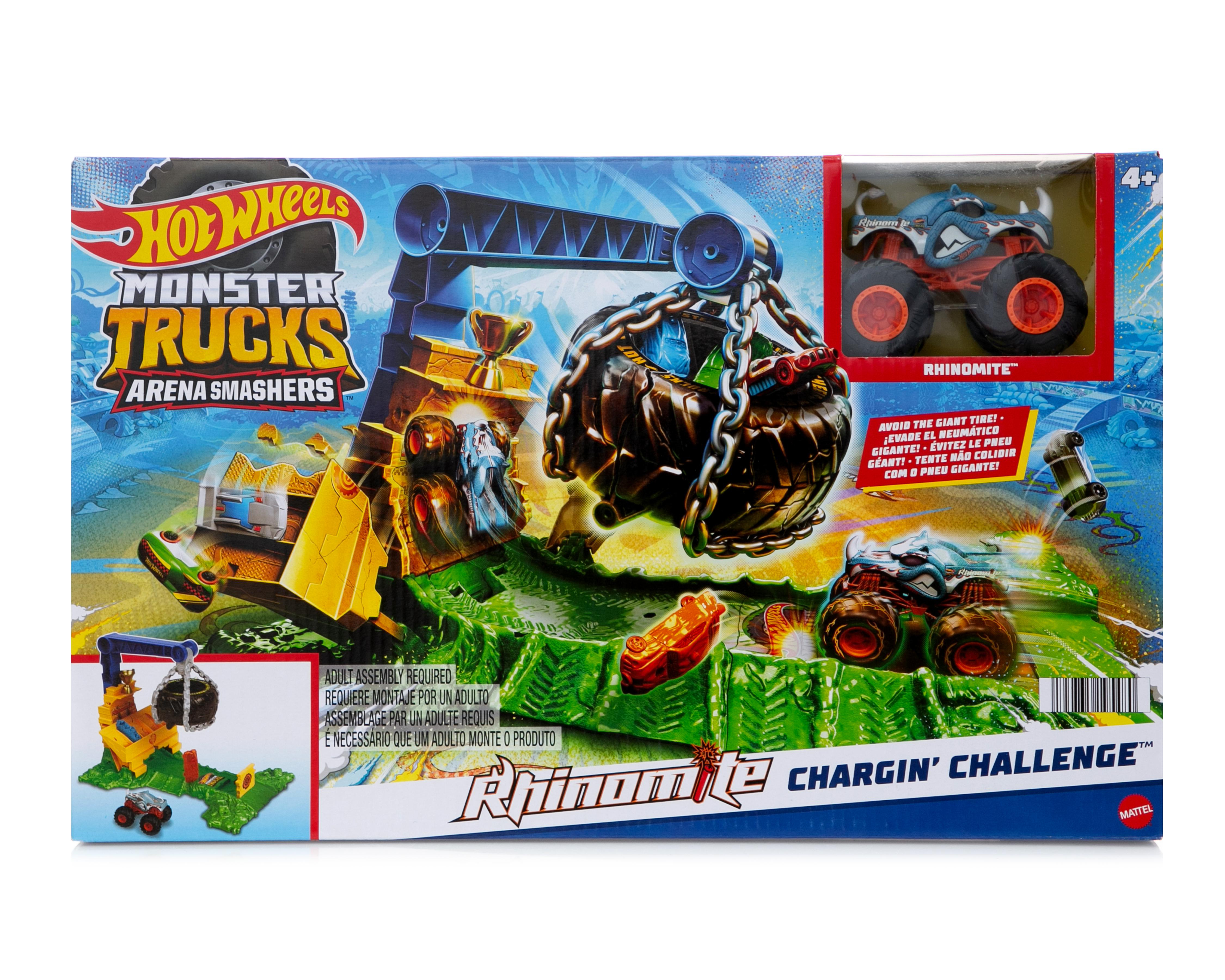 Pista de Carreras Monsters Trucks Hot Wheels Reto en la Selva