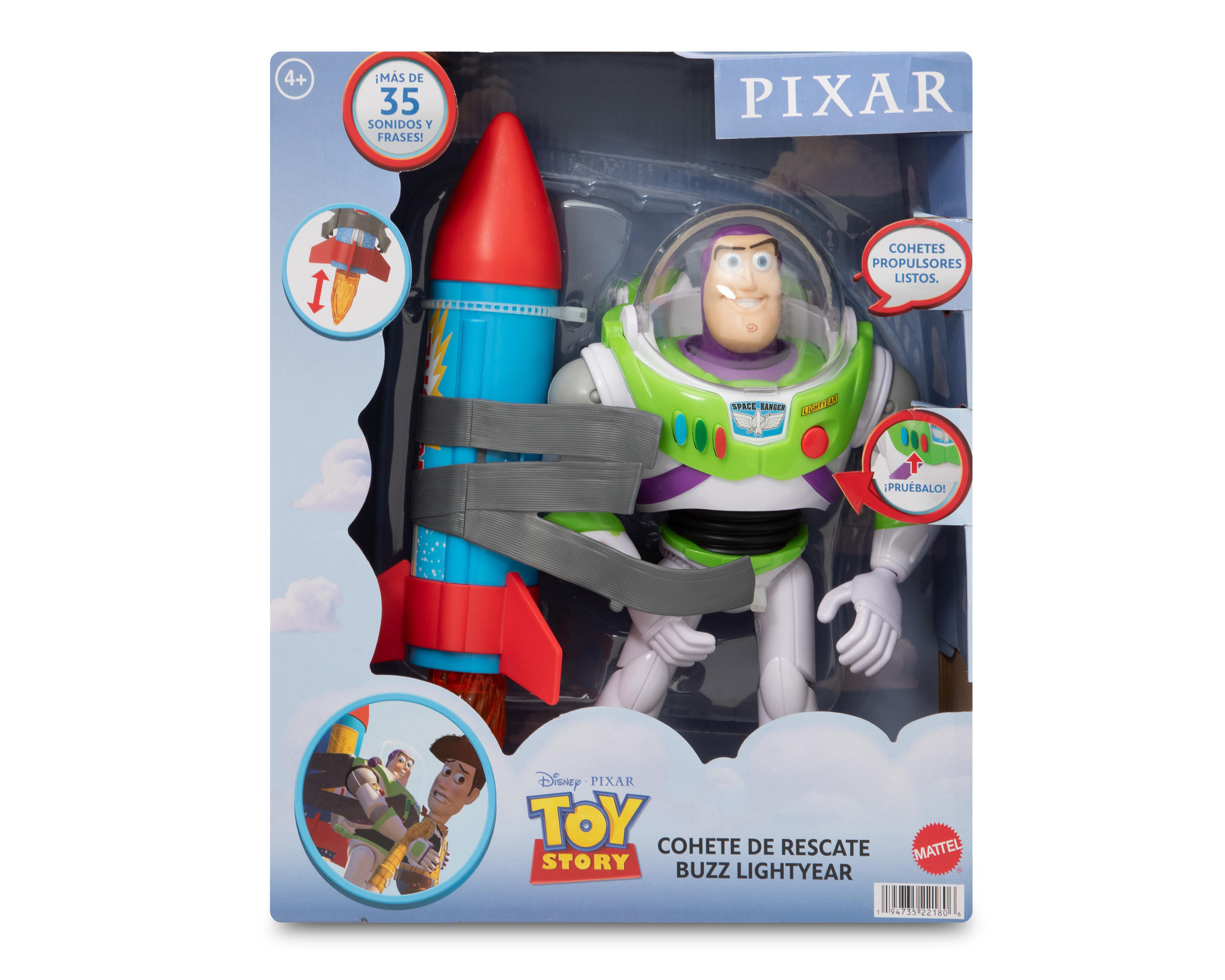 Foto 4 pulgar | Cohete de Rescate y Buzz Lightyear Disney Toy Story con Sonido