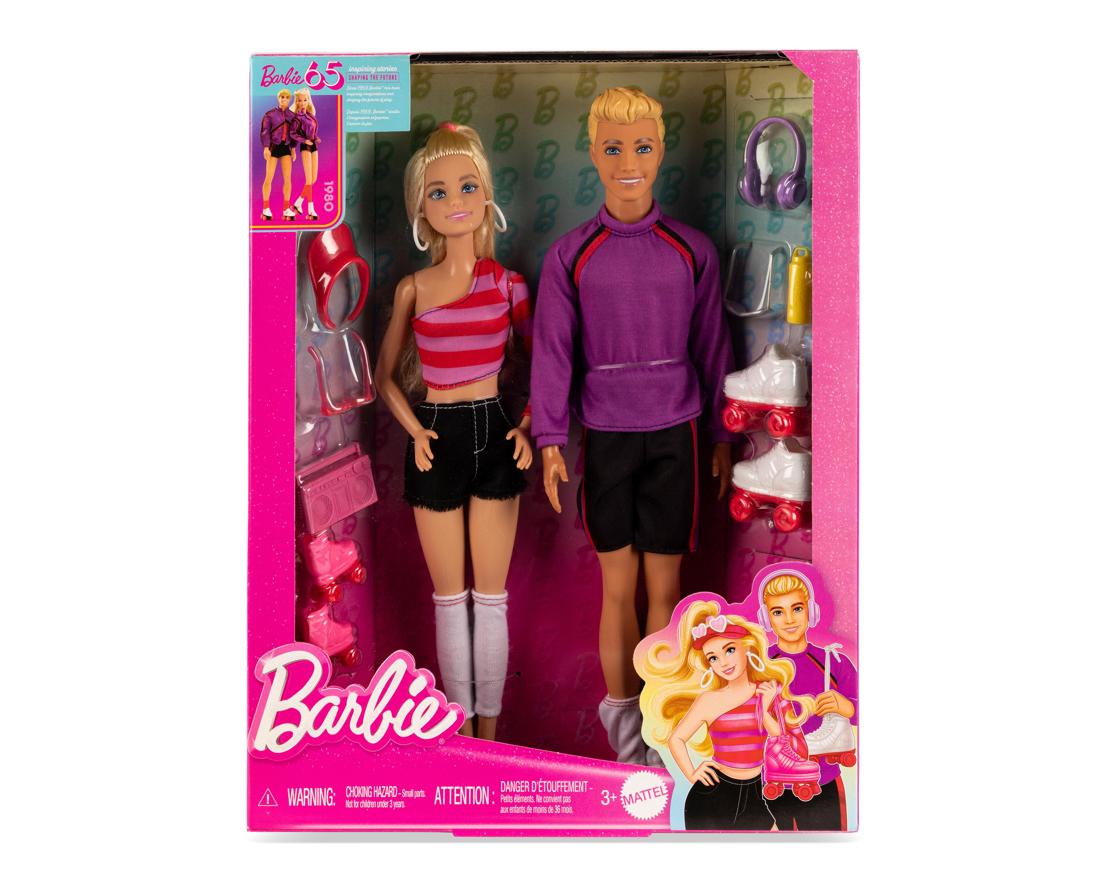Muñeca Barbie y Ken en Patines 65 Aniversario