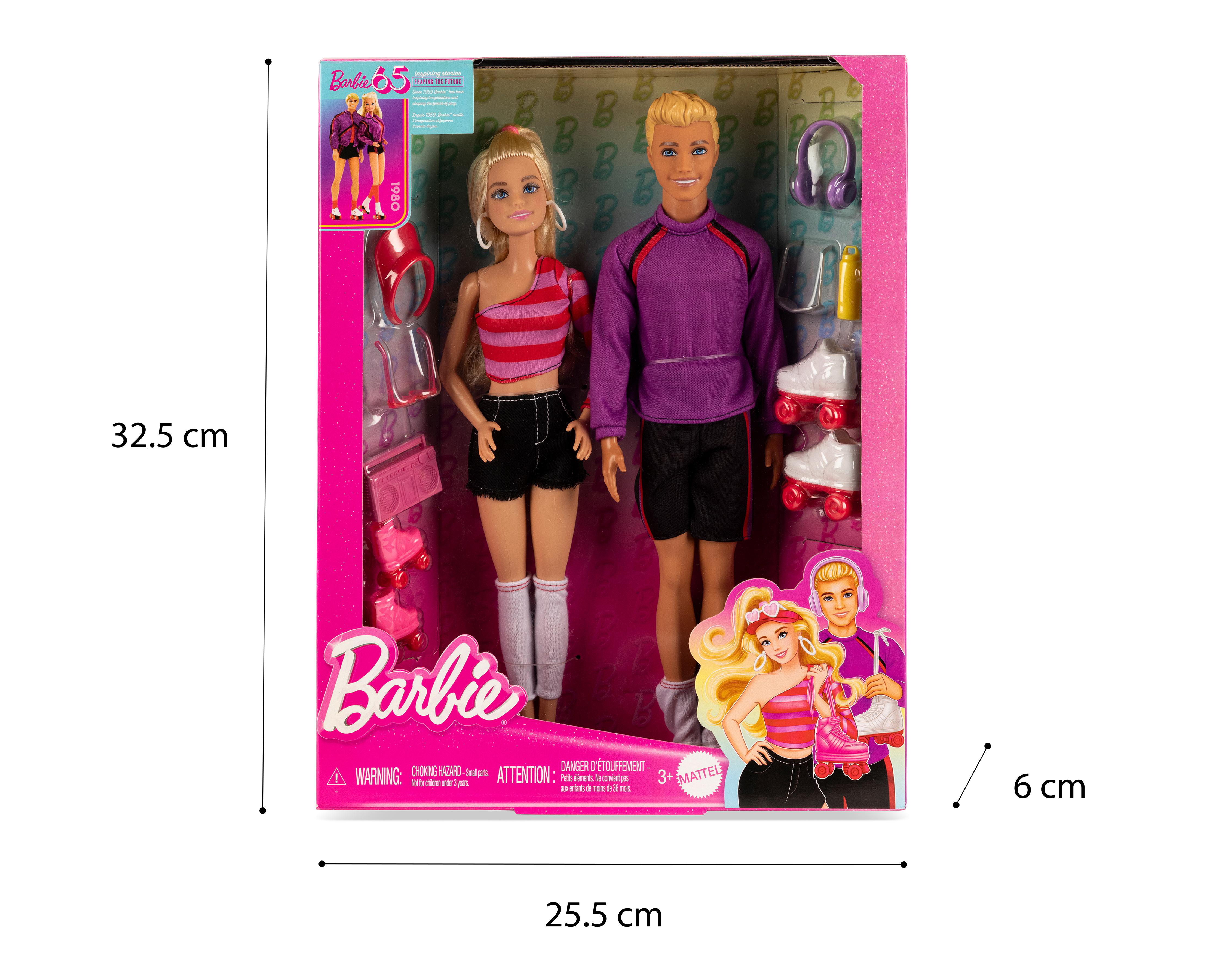 Foto 4 pulgar | Muñeca Barbie y Ken en Patines 65 Aniversario