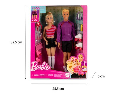 Foto 3 | Muñeca Barbie y Ken en Patines 65 Aniversario