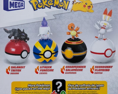 Foto 3 | Juego de Pokebolas de Fuego Mega Construx 105 Piezas