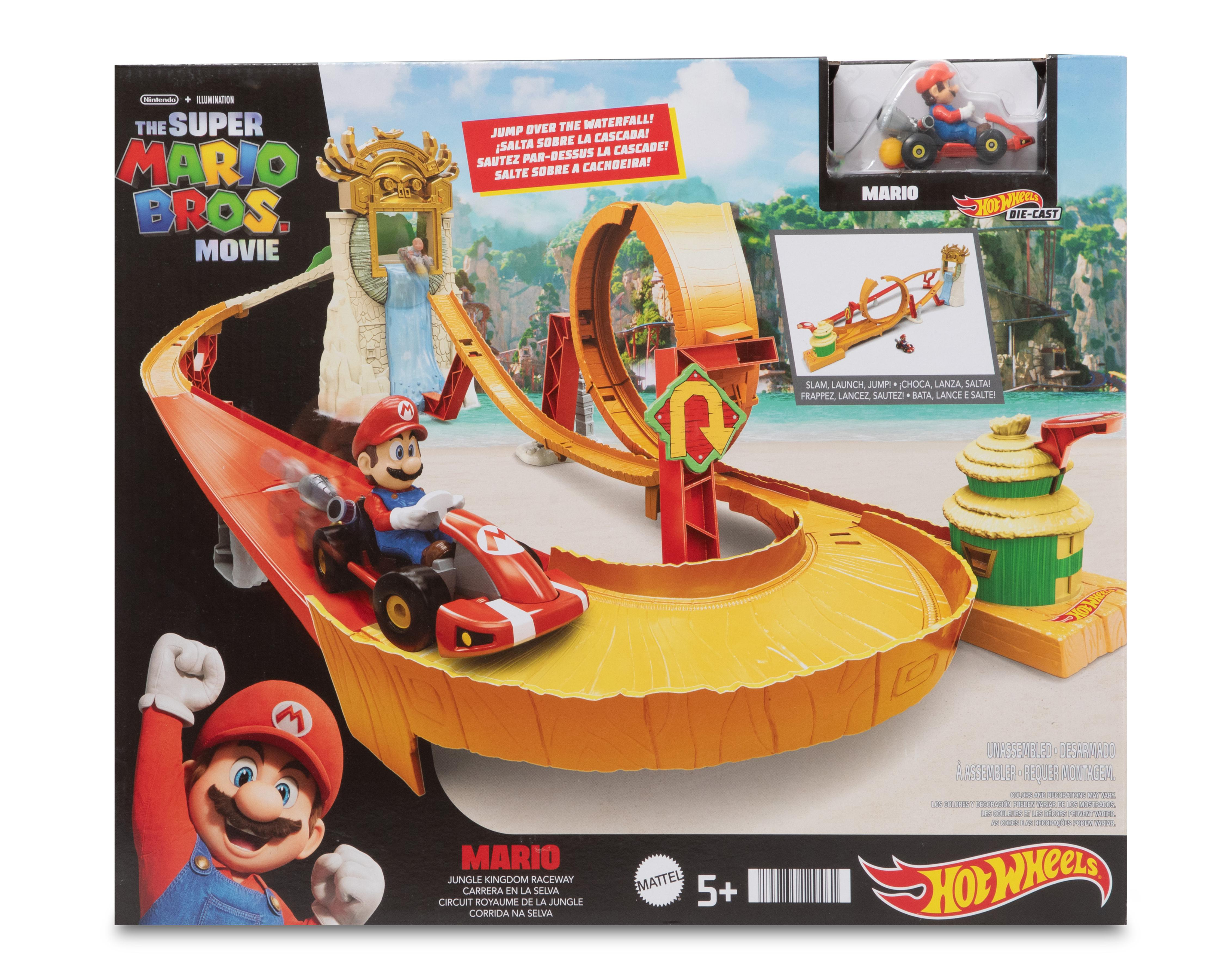 Pista de Carreras Hot Wheels Mario Kart Carrera en la Selva