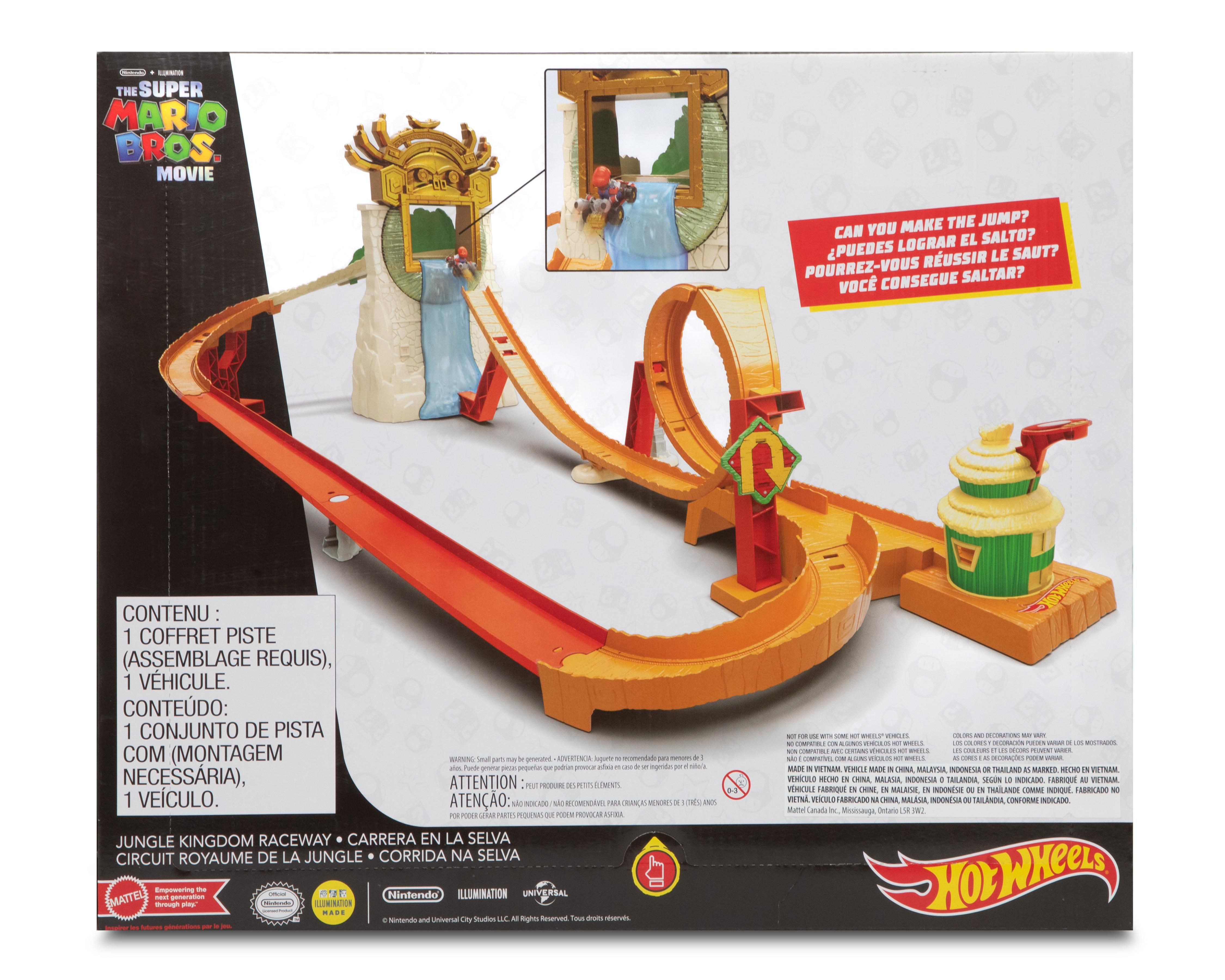 Foto 3 pulgar | Pista de Carreras Hot Wheels Mario Kart Carrera en la Selva