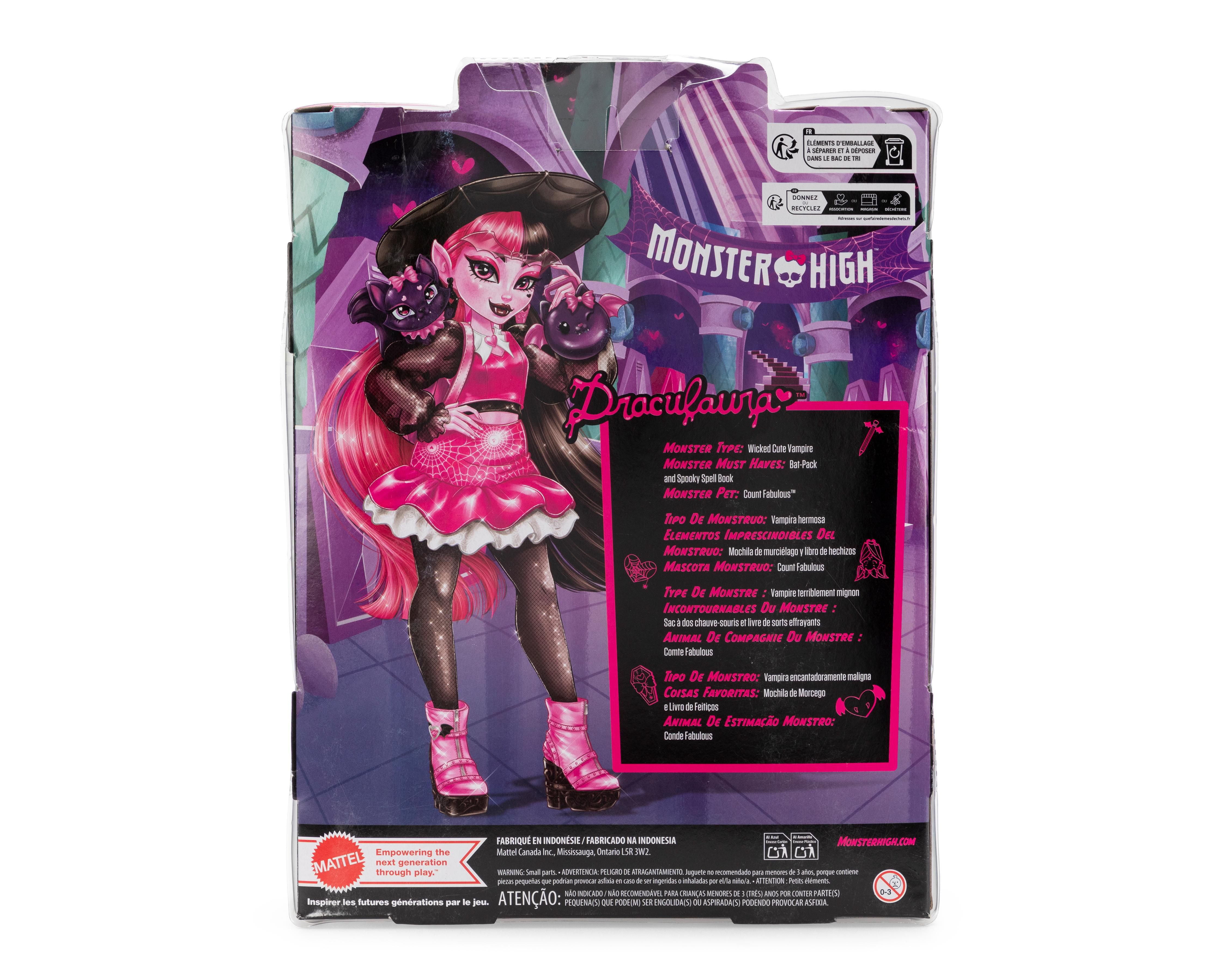 Foto 3 pulgar | Muñeca Monster High Draculaura Nuevo Look