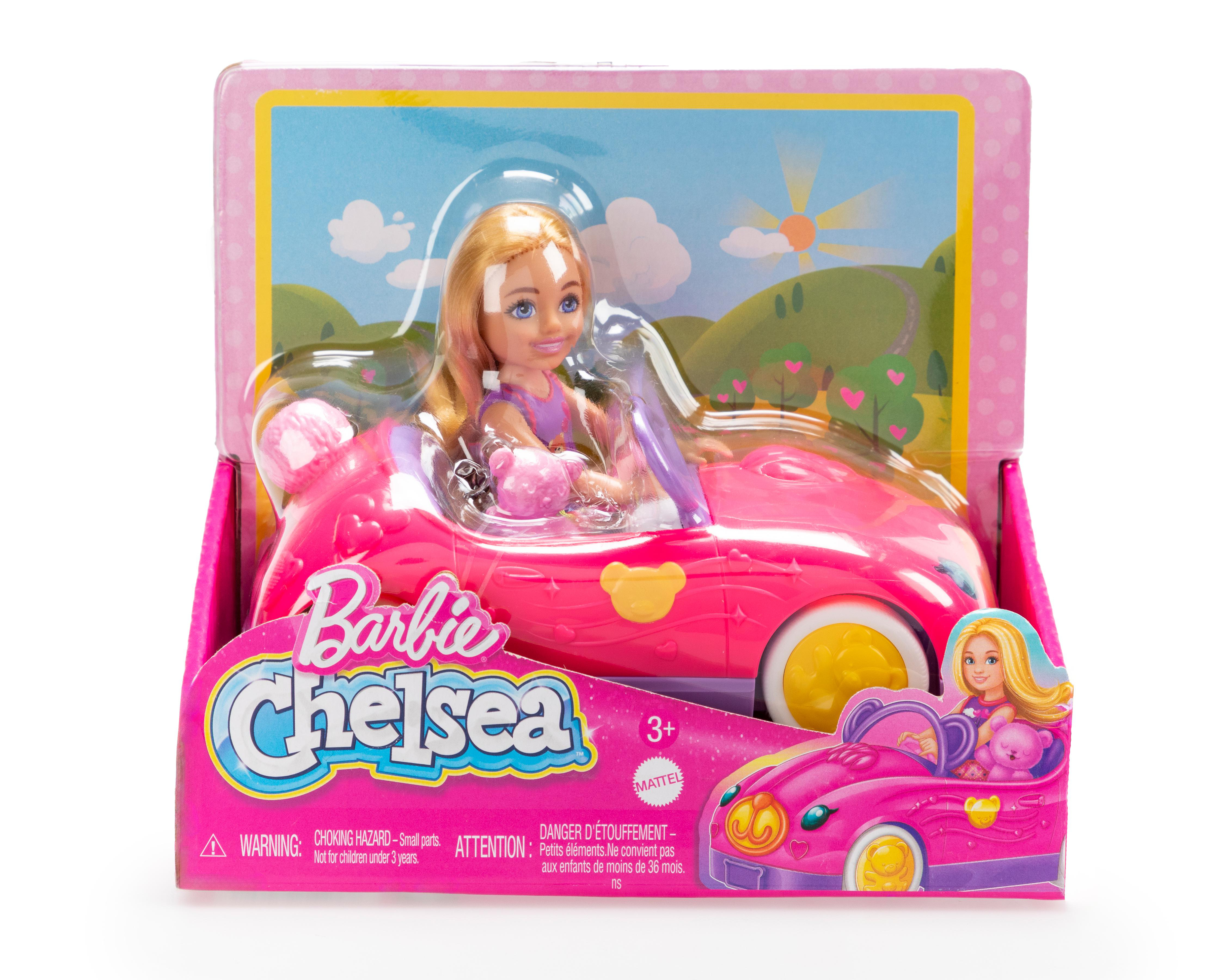 Foto 2 pulgar | Barbie Chelsea con Auto de Osito