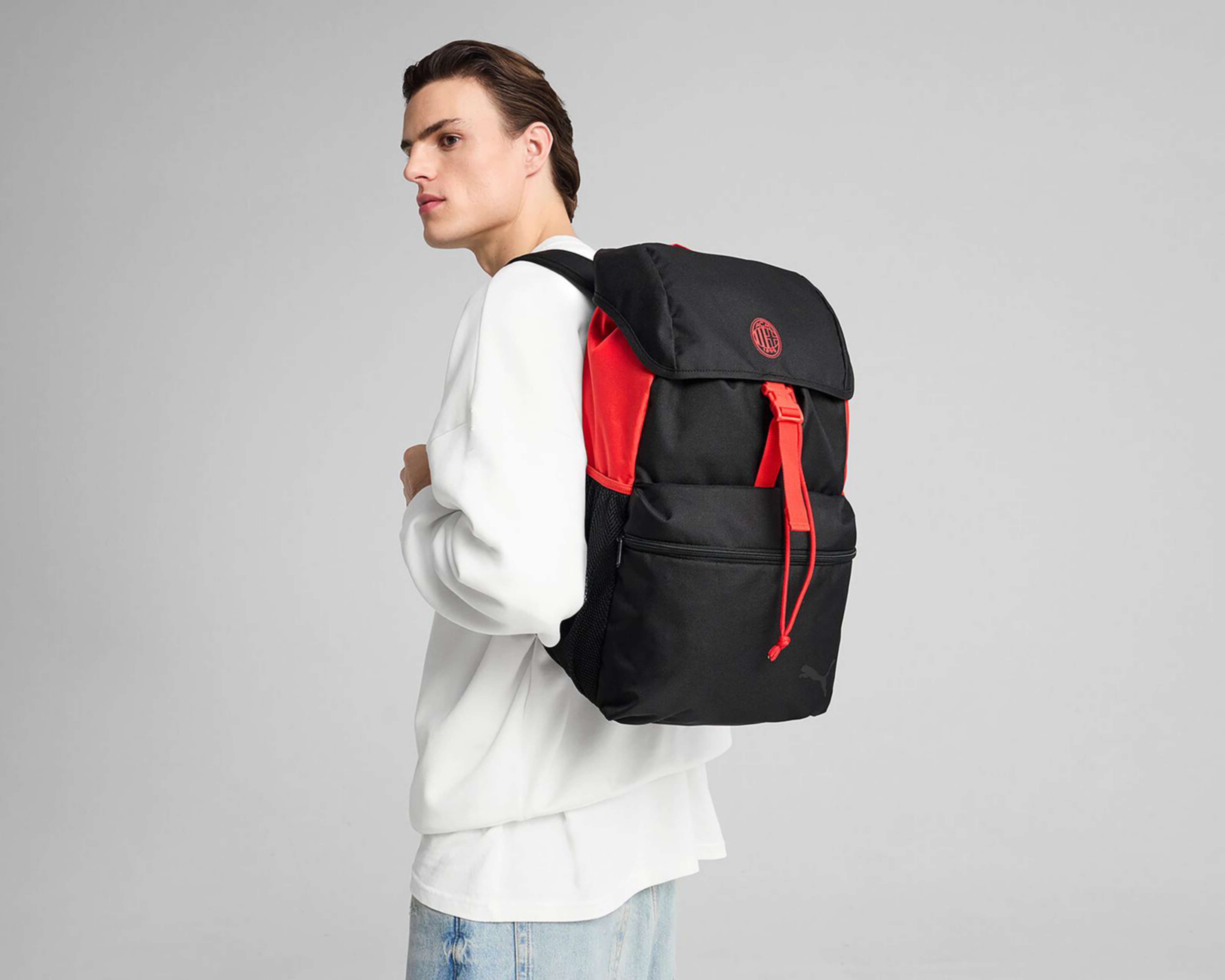 Foto 6 pulgar | Mochila Puma AC Milan de Futbol