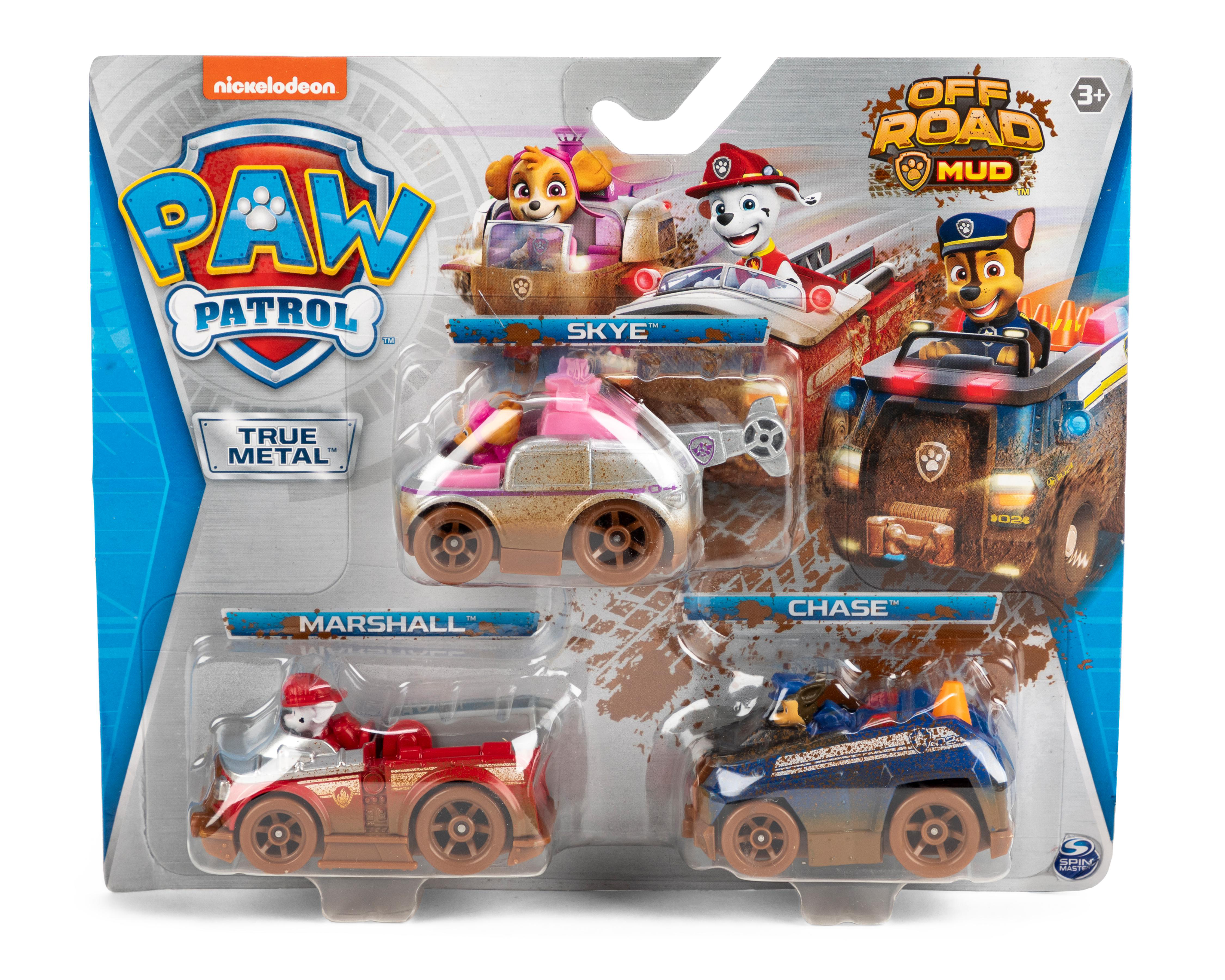 Foto 2 pulgar | Carros Paw Patrol Off Road Mud 3 Piezas