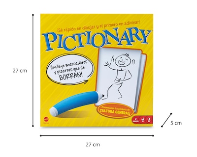 Foto 3 | Juego de Mesa Pictionary Cultura General Mattel