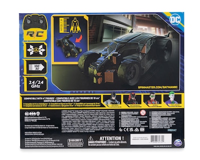 Foto 2 | Batimóvil a Control Remoto Batman con Figura