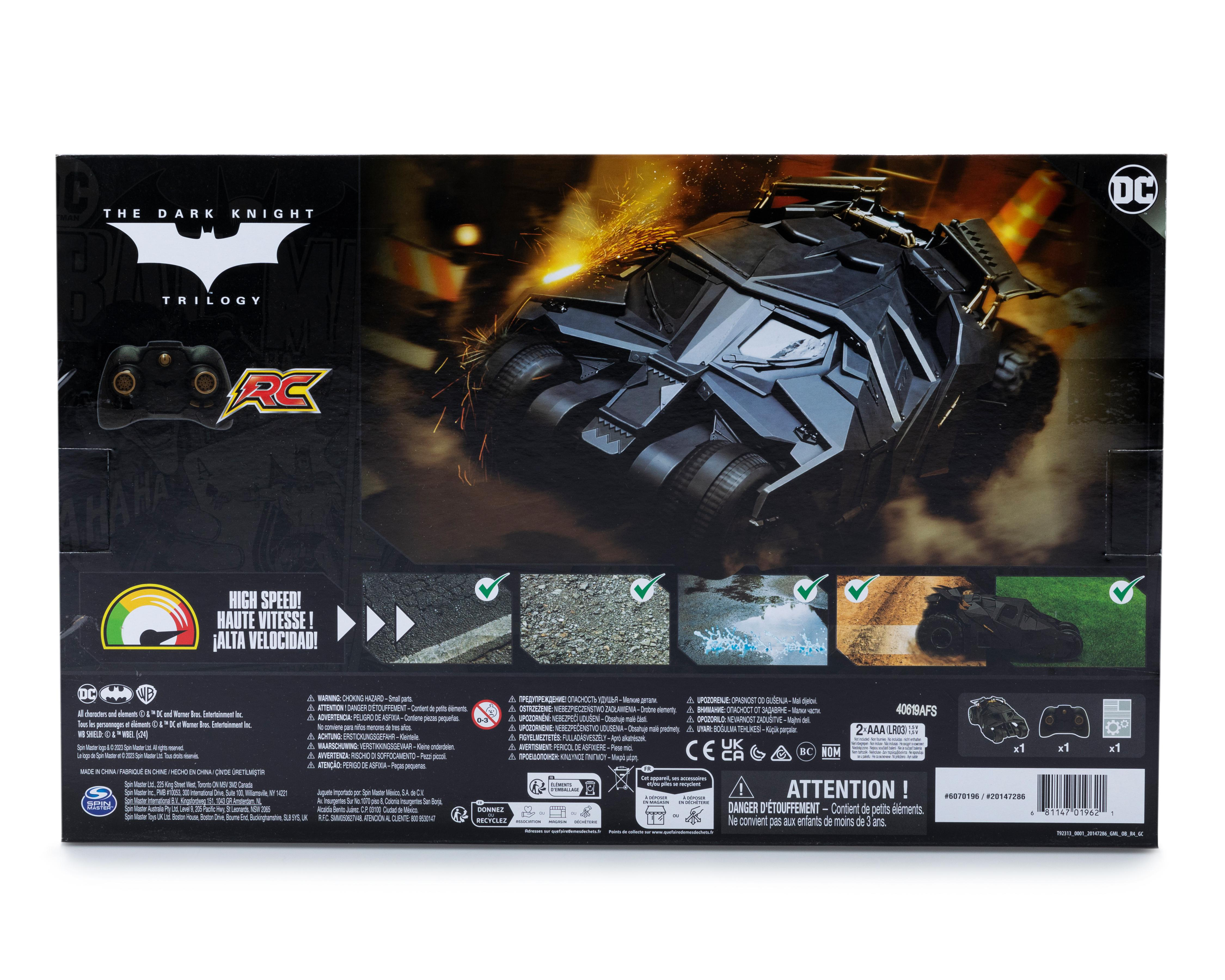 Foto 3 pulgar | Batimovil de Control Remoto Tumbler RC Batman DC Comics