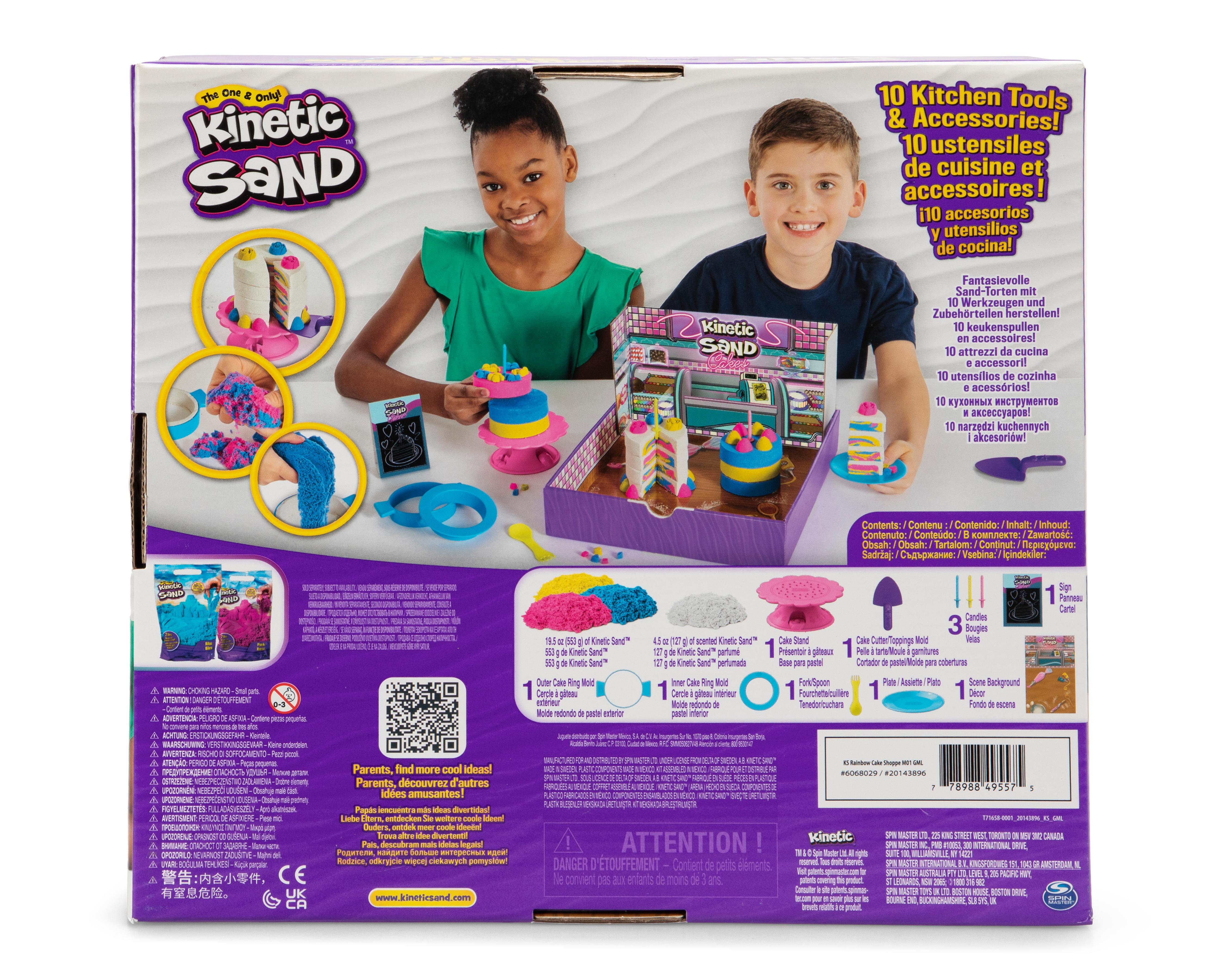 Foto 3 pulgar | Rainbow Cake Shopee Kinetic Sand con Accesorios