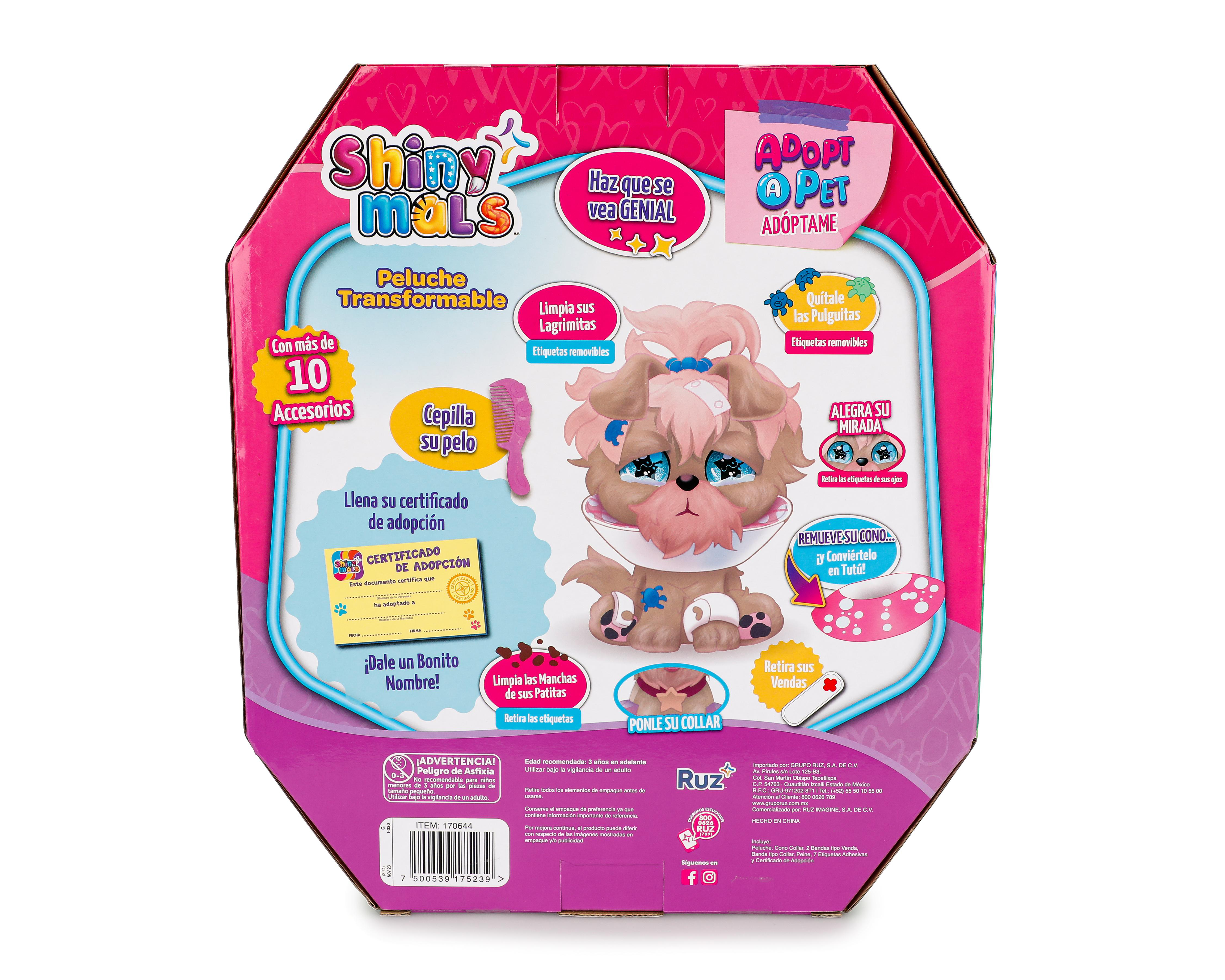 Foto 3 pulgar | Muñeco de Peluche Adóptame Shinymals con Accesorios