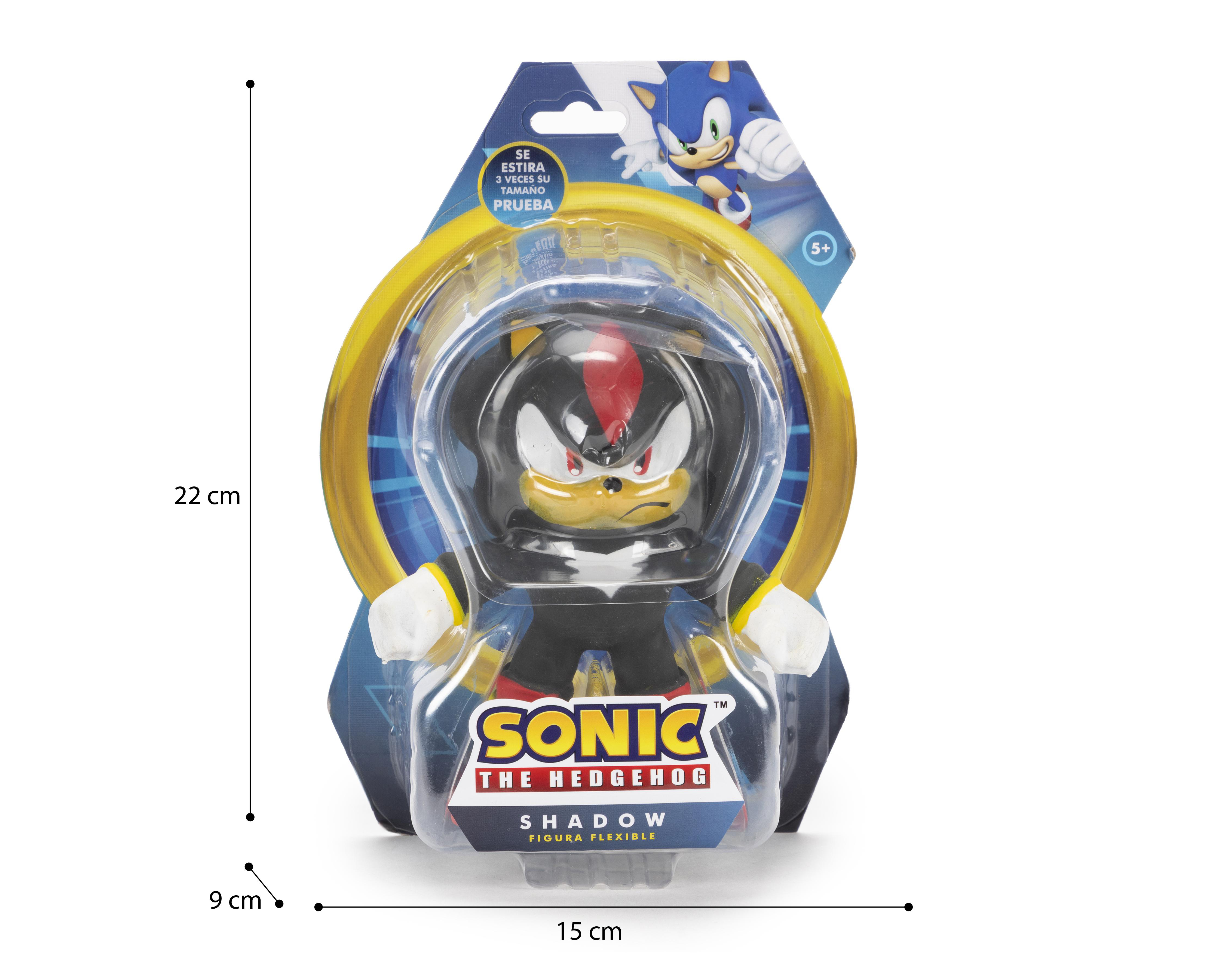 Foto 4 pulgar | Figura Sonic Shadow Flexible Estirable